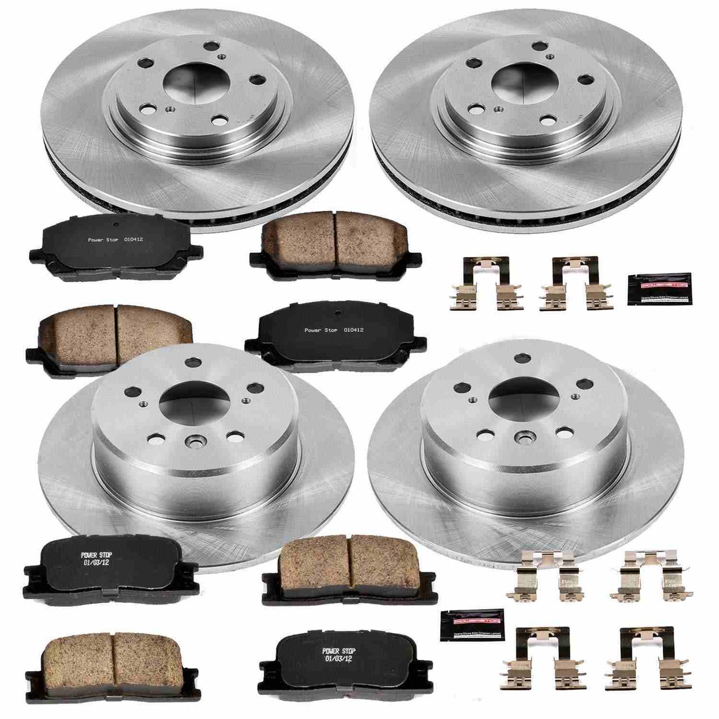PowerStop Power Stop 01-03 Toyota Highlander Front & Rear Autospecialty Brake Kit KOE1139