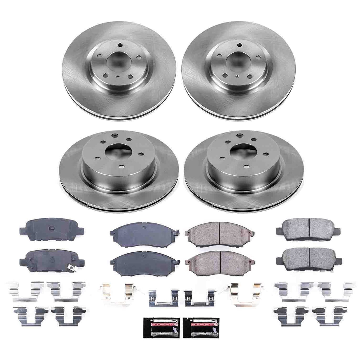 PowerStop Power Stop 08-12 Infiniti EX35 Front & Rear Autospecialty Brake Kit KOE114