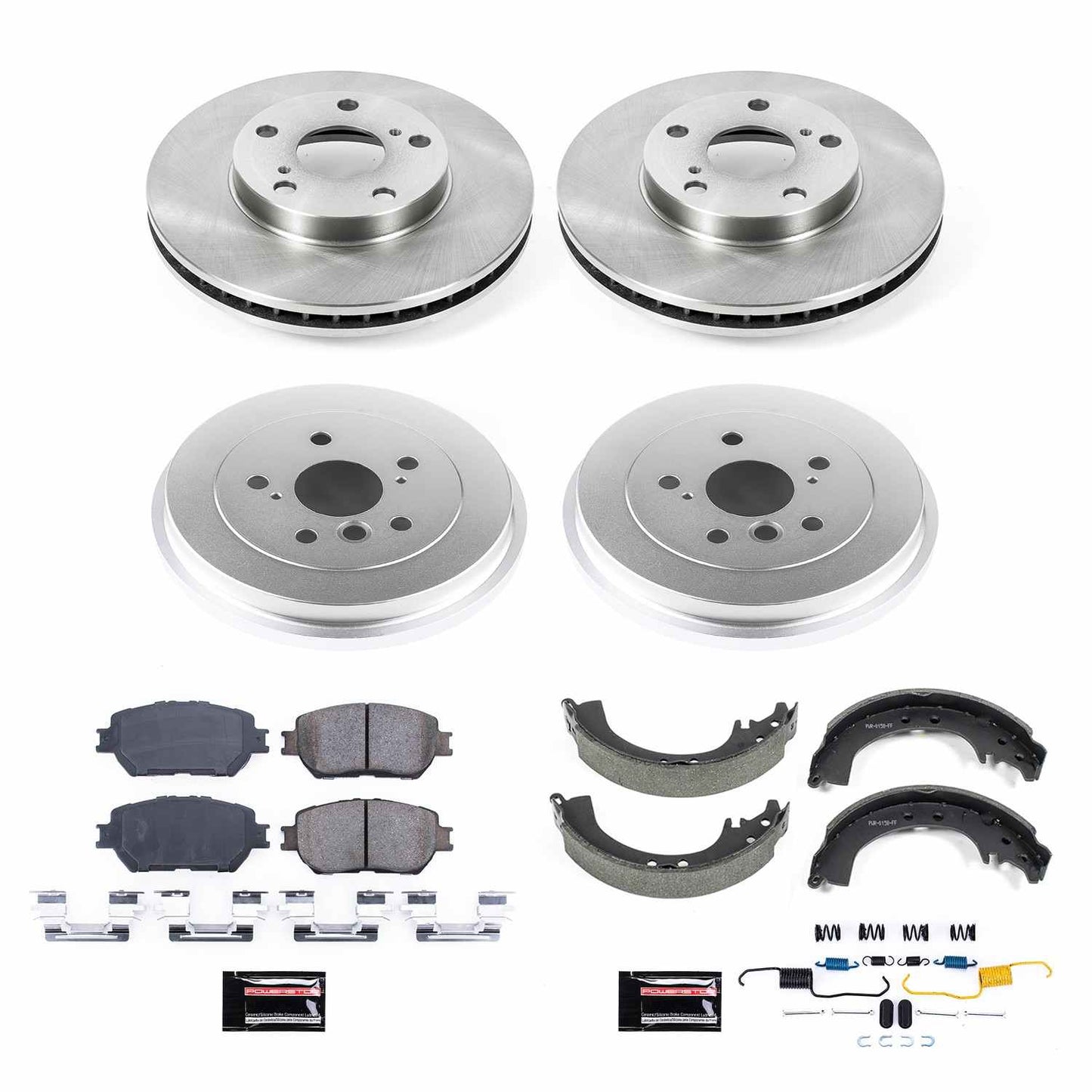 PowerStop Power Stop 02-04 Toyota Camry Front & Rear Autospecialty Brake Kit KOE15061DK