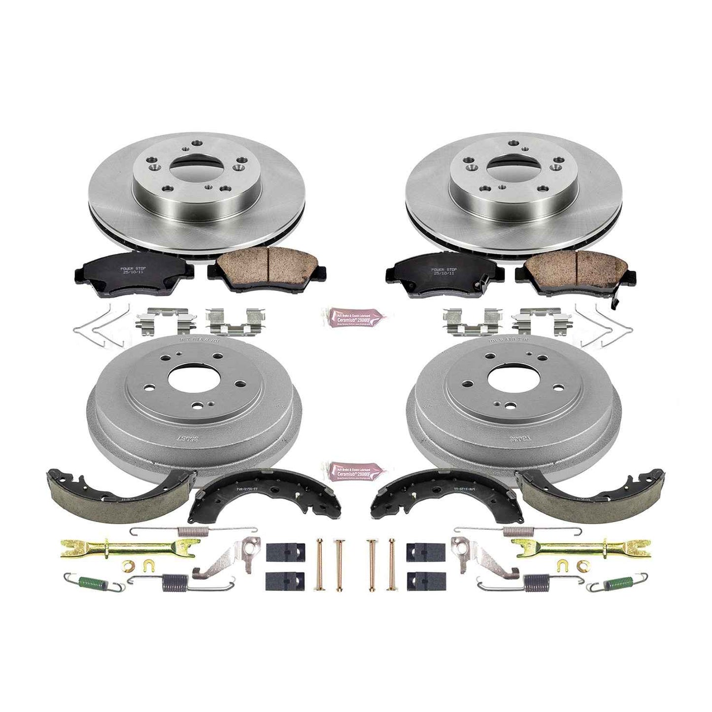 PowerStop Power Stop 2012 Honda Civic Sedan Front & Rear Autospecialty Brake Kit KOE15112DK