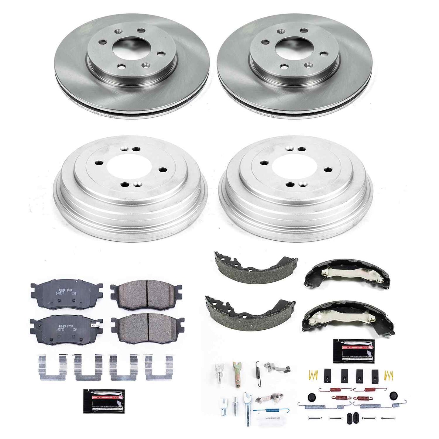 PowerStop Power Stop 06-11 Hyundai Accent Front & Rear Autospecialty Brake Kit KOE15240DK