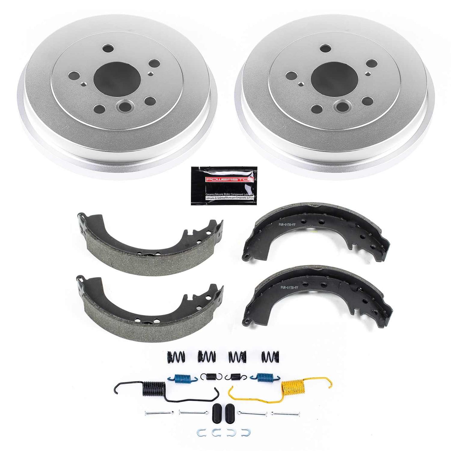 PowerStop Power Stop 02-04 Toyota Camry Rear Autospecialty Drum Kit KOE15296DK