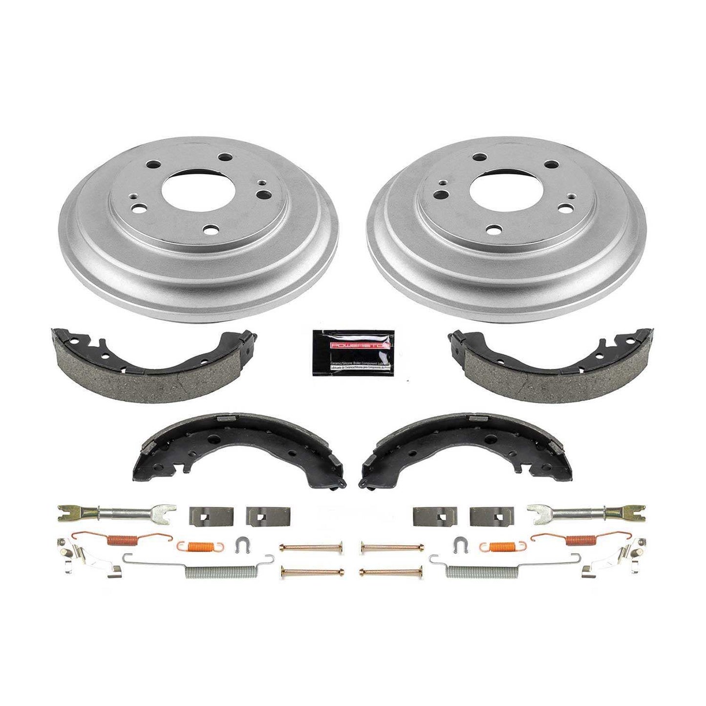 PowerStop Power Stop 06-11 Honda Civic Coupe Rear Autospecialty Drum Kit KOE15397DK