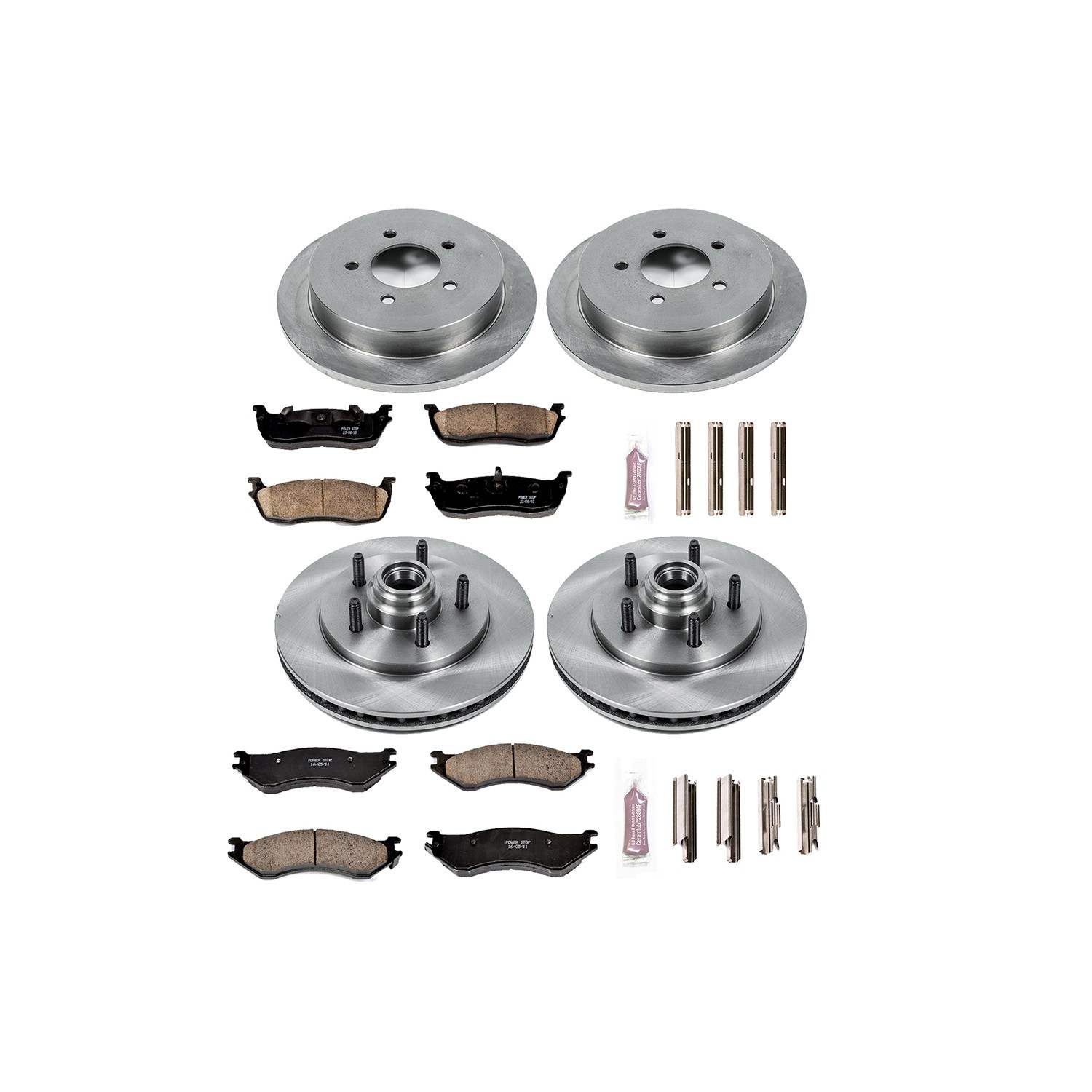 PowerStop Power Stop 00-02 Ford Expedition Front & Rear Autospecialty Brake Kit KOE1919