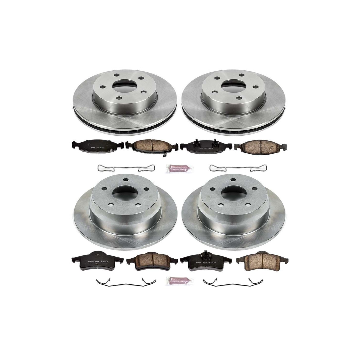 PowerStop Power Stop 99-02 Jeep Grand Cherokee Front & Rear Autospecialty Brake Kit KOE2148