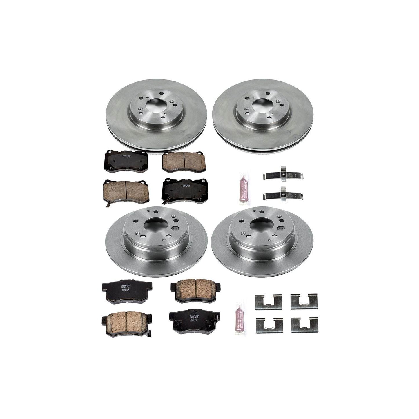 PowerStop Power Stop 04-08 Acura TL Front & Rear Autospecialty Brake Kit KOE2718