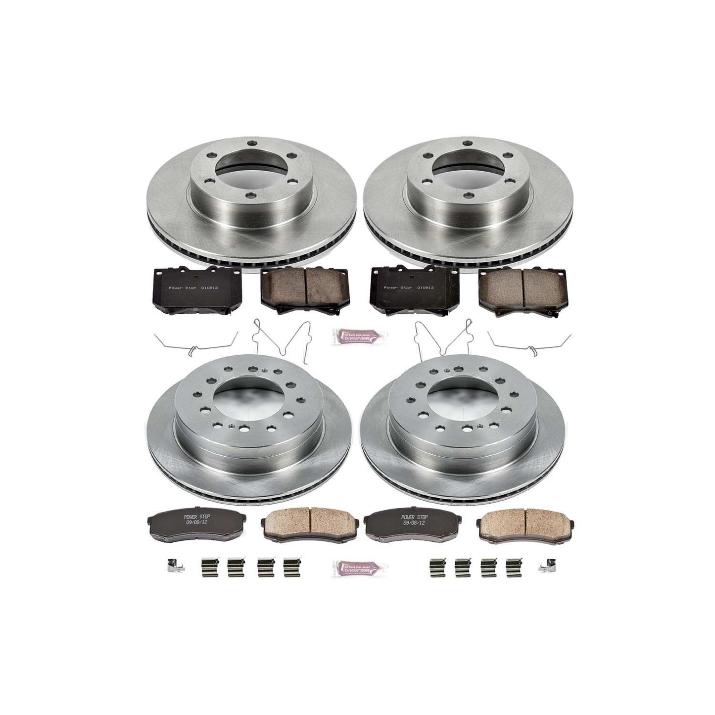 PowerStop Power Stop 01-02 Toyota Sequoia Front & Rear Autospecialty Brake Kit KOE2756