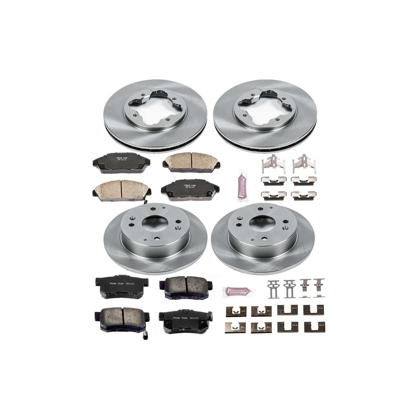 PowerStop Power Stop 91-93 Honda Accord Front & Rear Autospecialty Brake Kit KOE2773