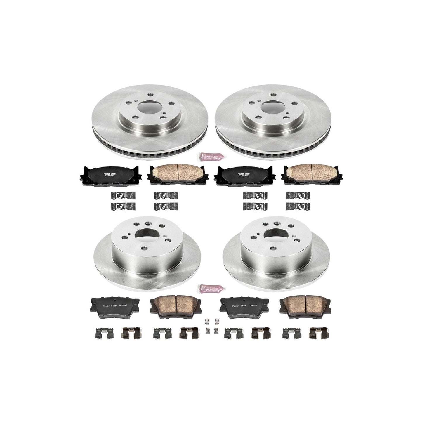 PowerStop Power Stop 07-12 Lexus ES350 Front & Rear Autospecialty Brake Kit KOE2822