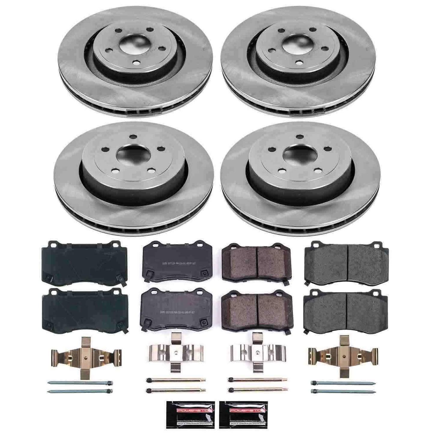 PowerStop Power Stop 06-10 Jeep Grand Cherokee Front & Rear Autospecialty Brake Kit KOE2876