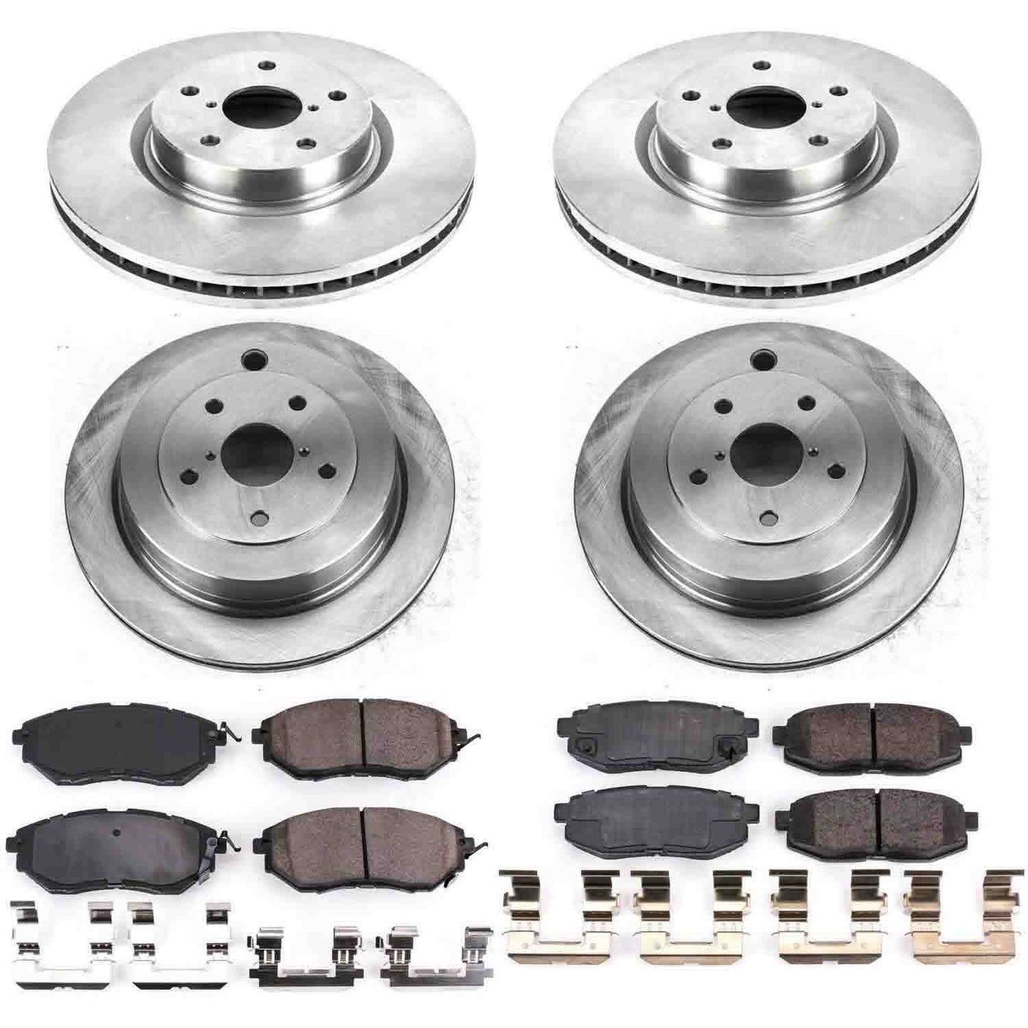 PowerStop Power Stop 06-07 Subaru B9 Tribeca Front & Rear Autospecialty Brake Kit KOE4088