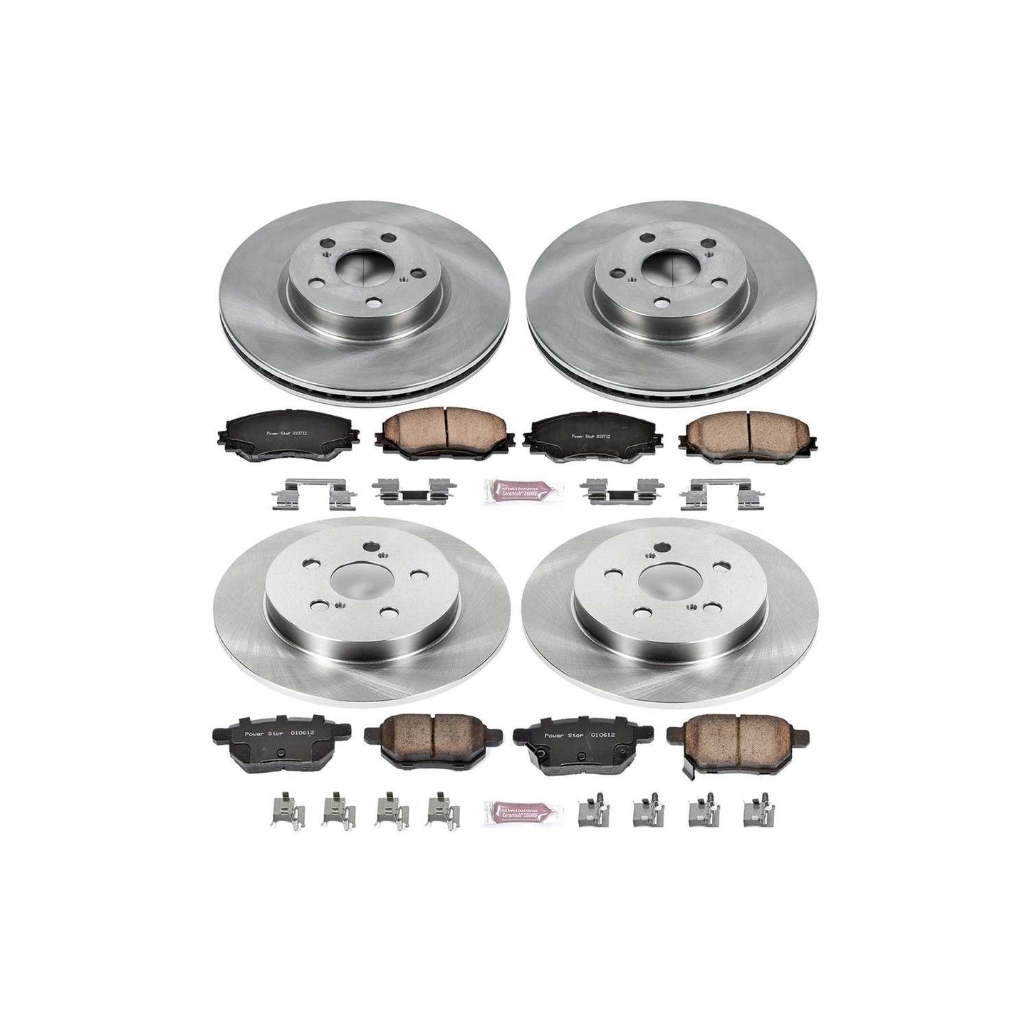 PowerStop Power Stop 09-10 Pontiac Vibe Front & Rear Autospecialty Brake Kit KOE4140
