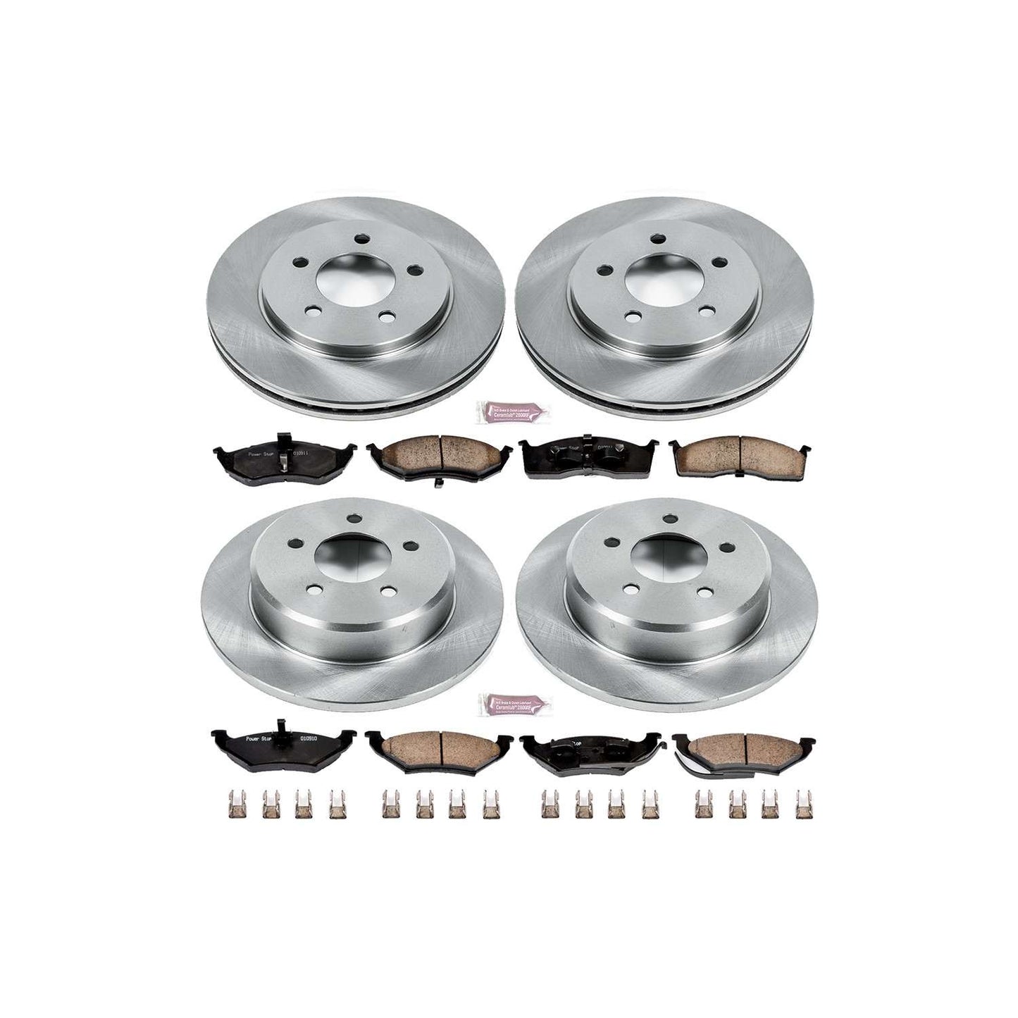 PowerStop Power Stop 97-99 Chrysler Town & Country Front & Rear Autospecialty Brake Kit KOE4394