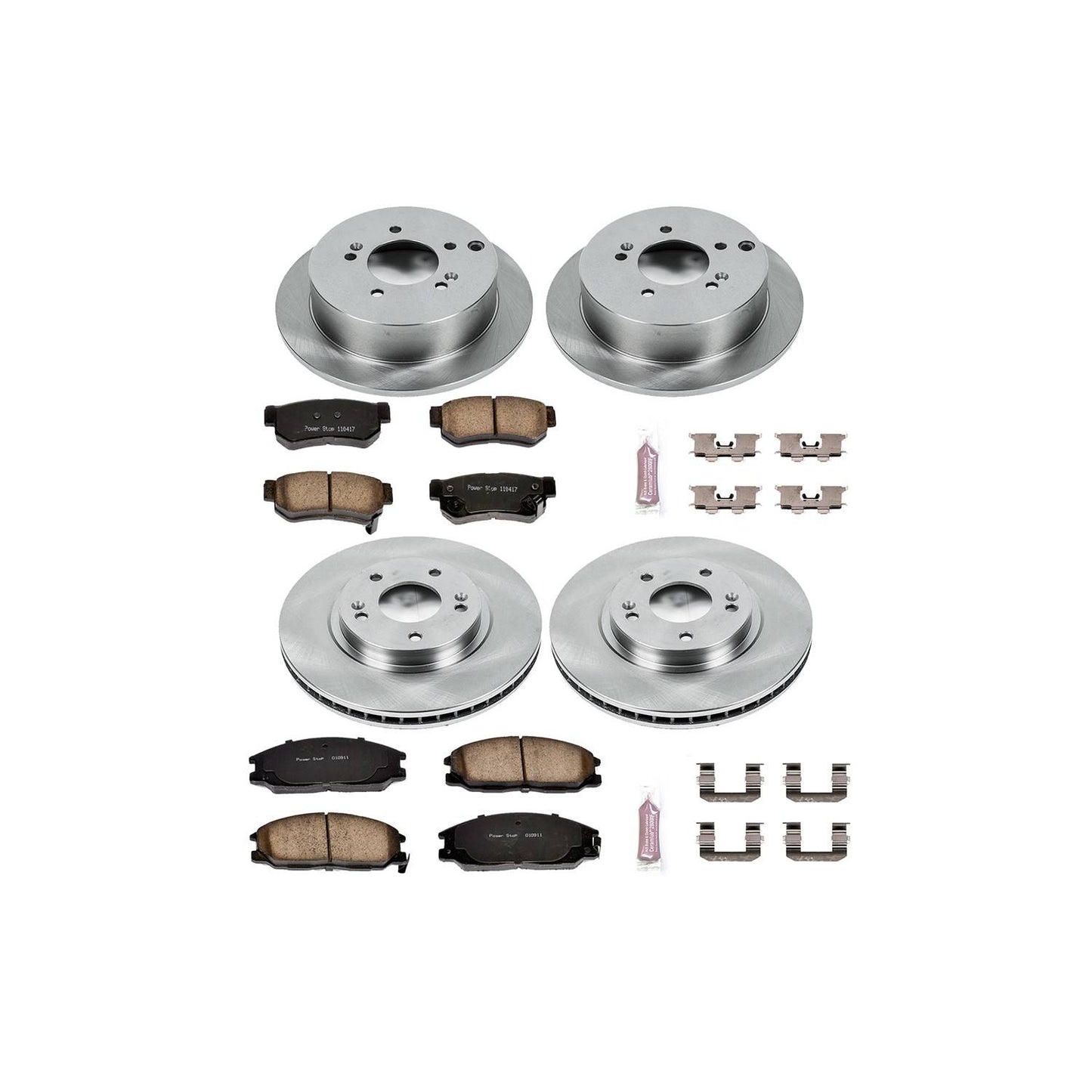 PowerStop Power Stop 01-06 Hyundai Santa Fe Front & Rear Autospecialty Brake Kit KOE4446