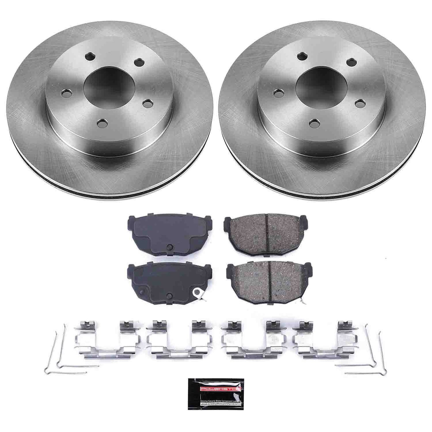 PowerStop Power Stop 86-89 Nissan 300ZX Rear Autospecialty Brake Kit KOE4778