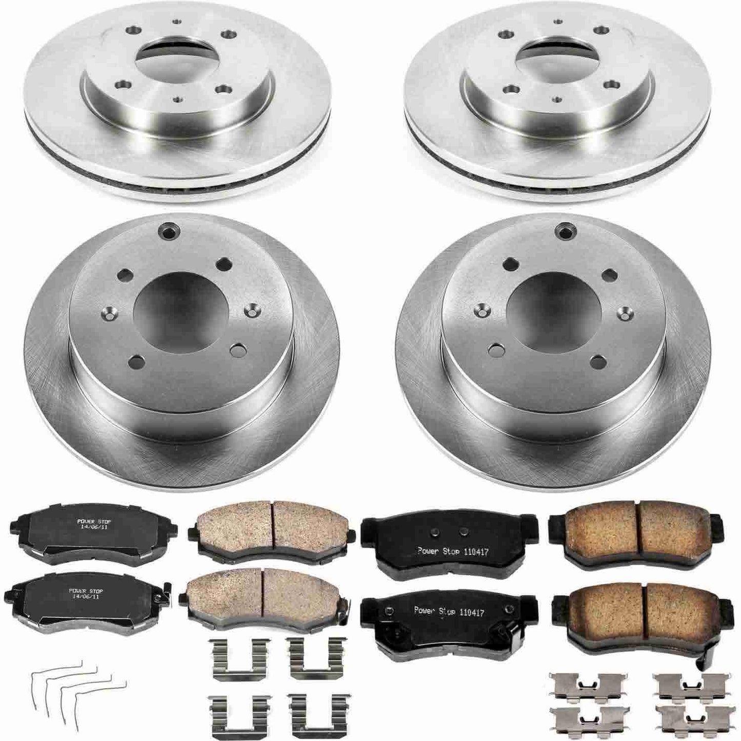 PowerStop Power Stop 02-03 Hyundai Sonata Front & Rear Autospecialty Brake Kit KOE5371