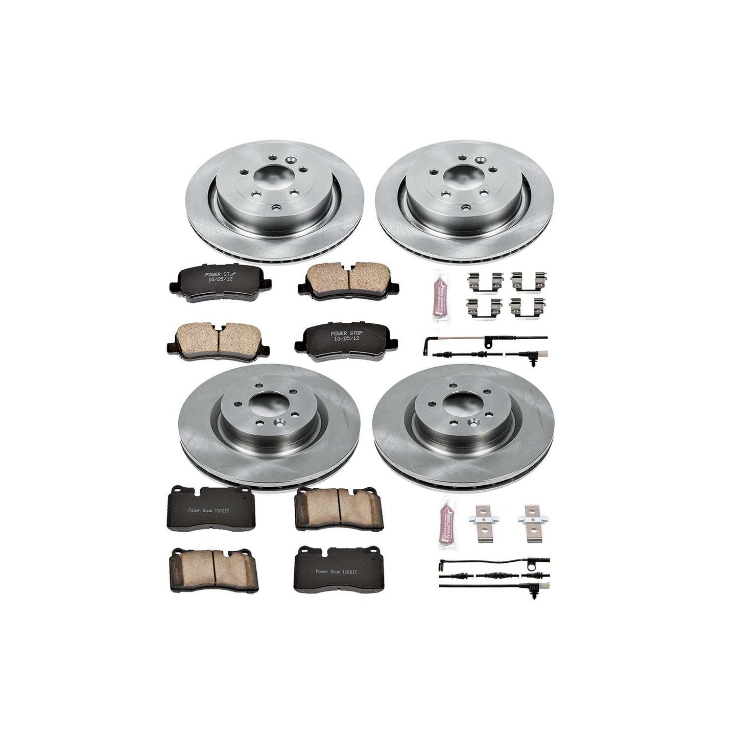 PowerStop Power Stop 06-09 Land Rover Range Rover Sport Front & Rear Autospecialty Brake Kit KOE5443