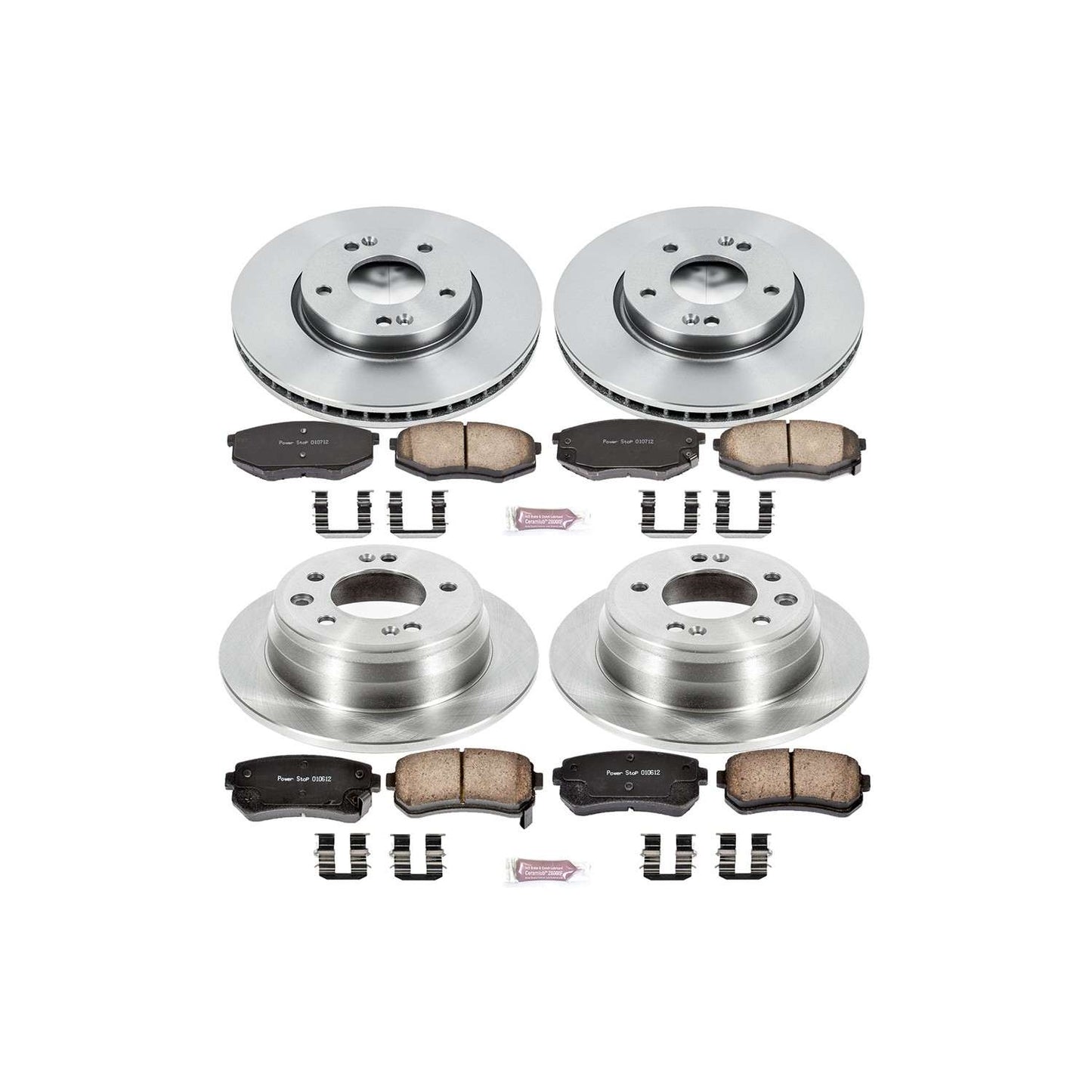 PowerStop Power Stop 10-12 Hyundai Tucson Front & Rear Autospecialty Brake Kit KOE5807