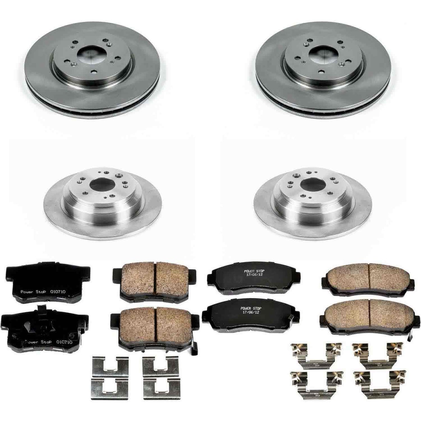 PowerStop Power Stop 10-11 Honda Accord Crosstour Front & Rear Autospecialty Brake Kit KOE5815