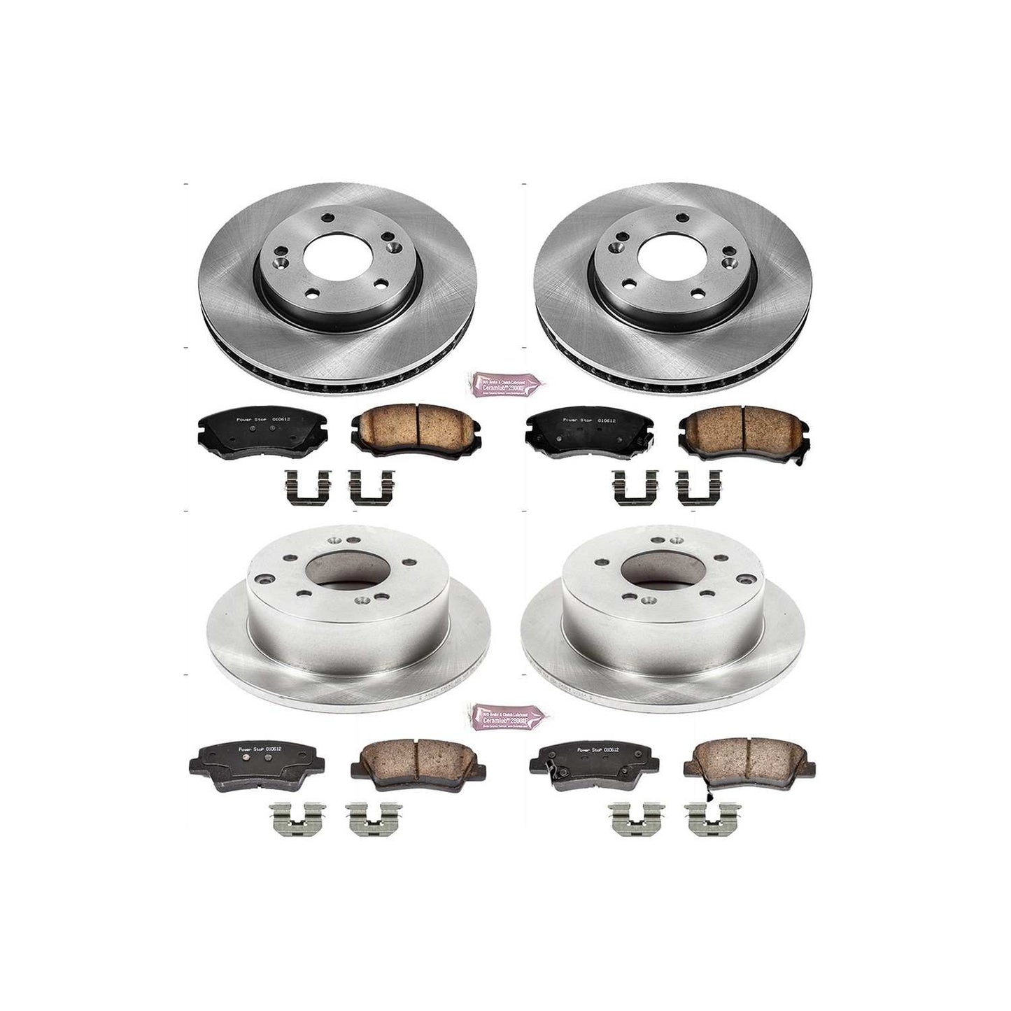 PowerStop Power Stop 10-11 Kia Soul Front & Rear Autospecialty Brake Kit KOE5914