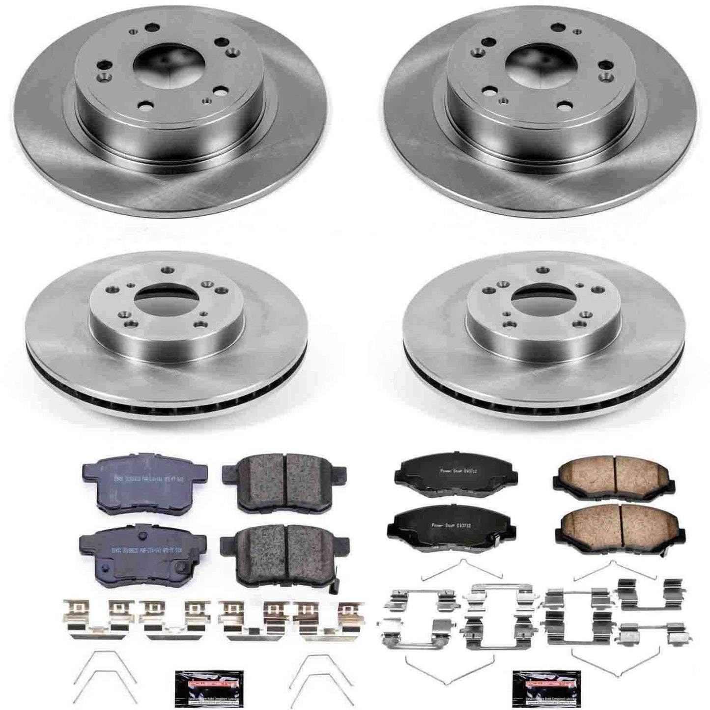 PowerStop Power Stop 11-12 Honda Accord Front & Rear Autospecialty Brake Kit KOE5934