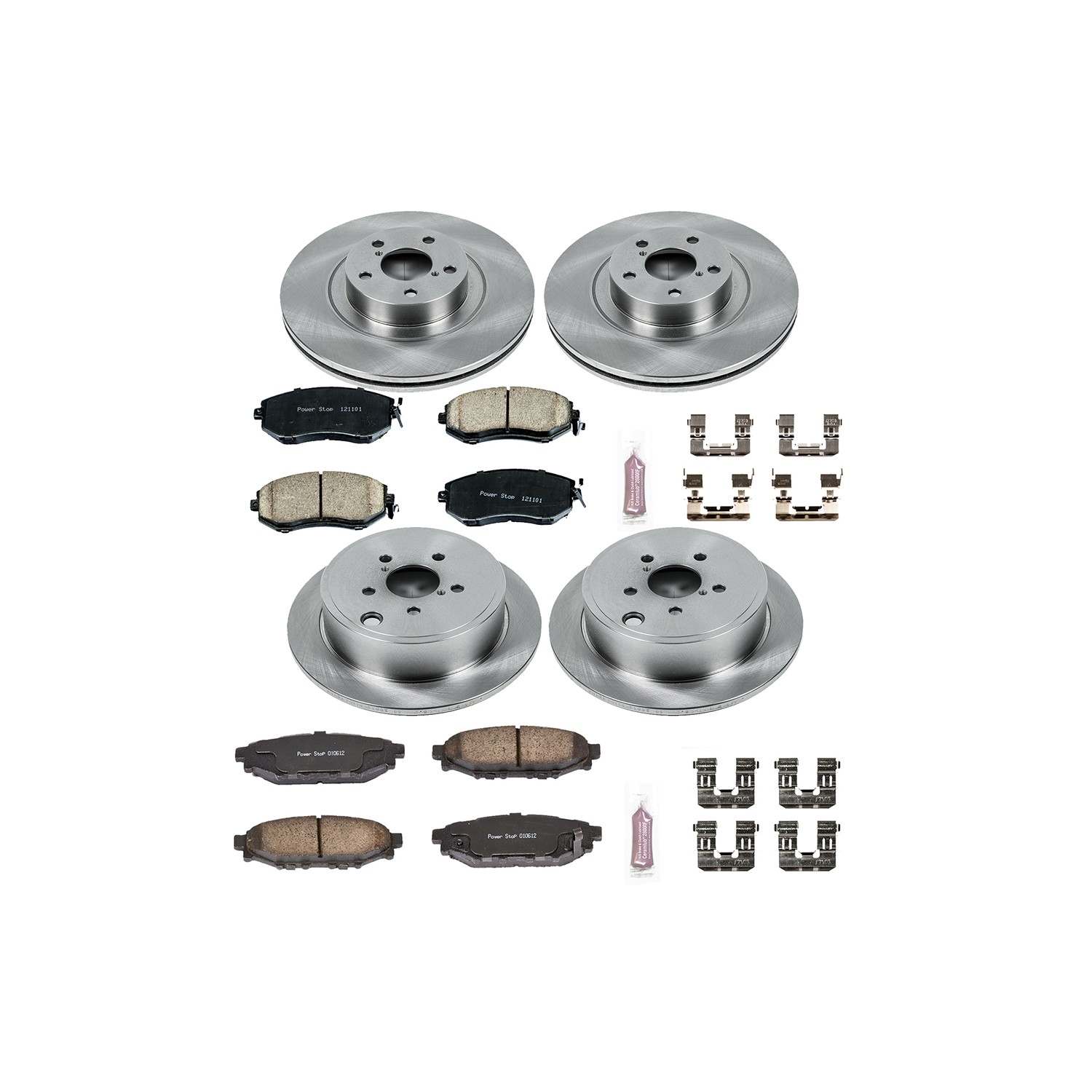 PowerStop Power Stop 10-13 Subaru Forester Front & Rear Autospecialty Brake Kit KOE6083