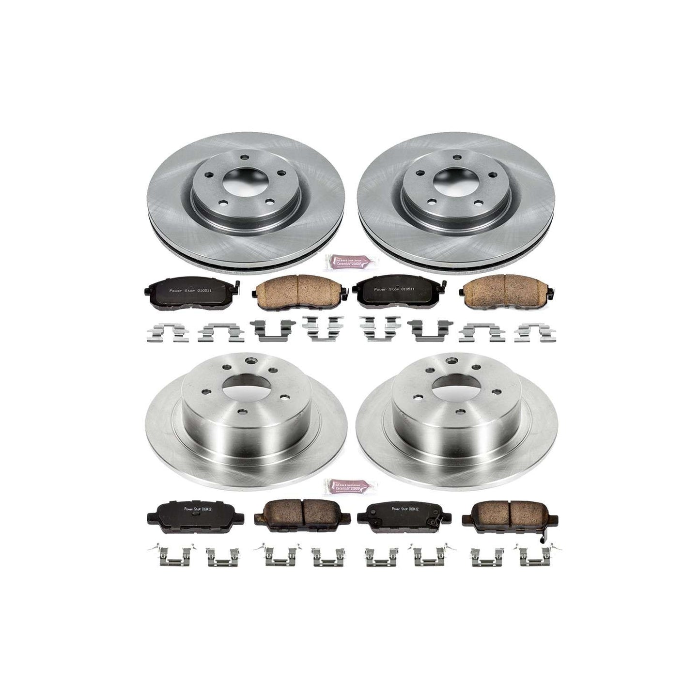 PowerStop Power Stop 11-17 Nissan Juke Front & Rear Autospecialty Brake Kit KOE6095