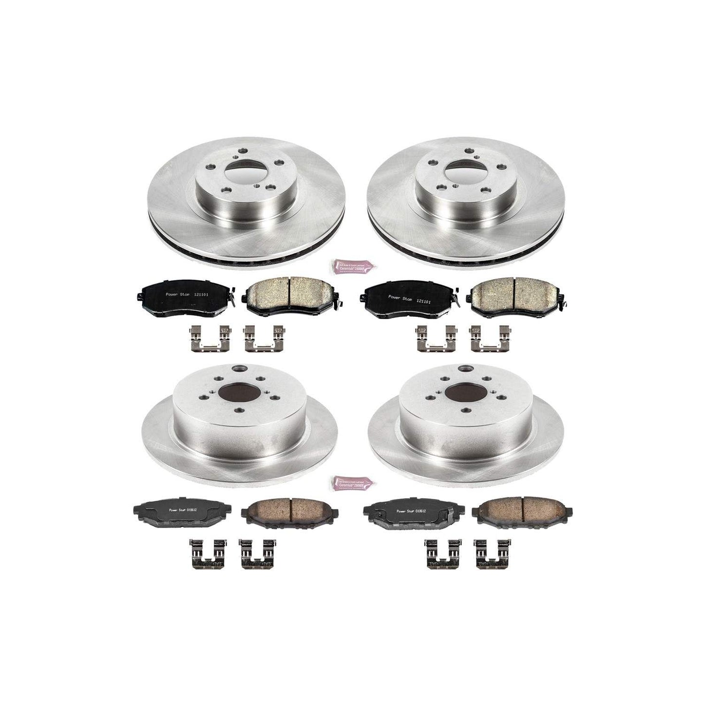 PowerStop Power Stop 12-16 Subaru Impreza Front & Rear Autospecialty Brake Kit KOE6113