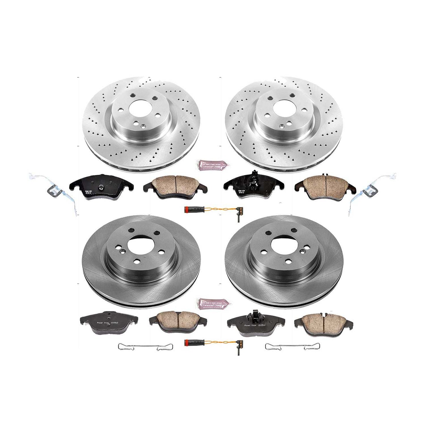 PowerStop Power Stop 12-15 Mercedes-Benz C250 Front & Rear Autospecialty Brake Kit KOE6206