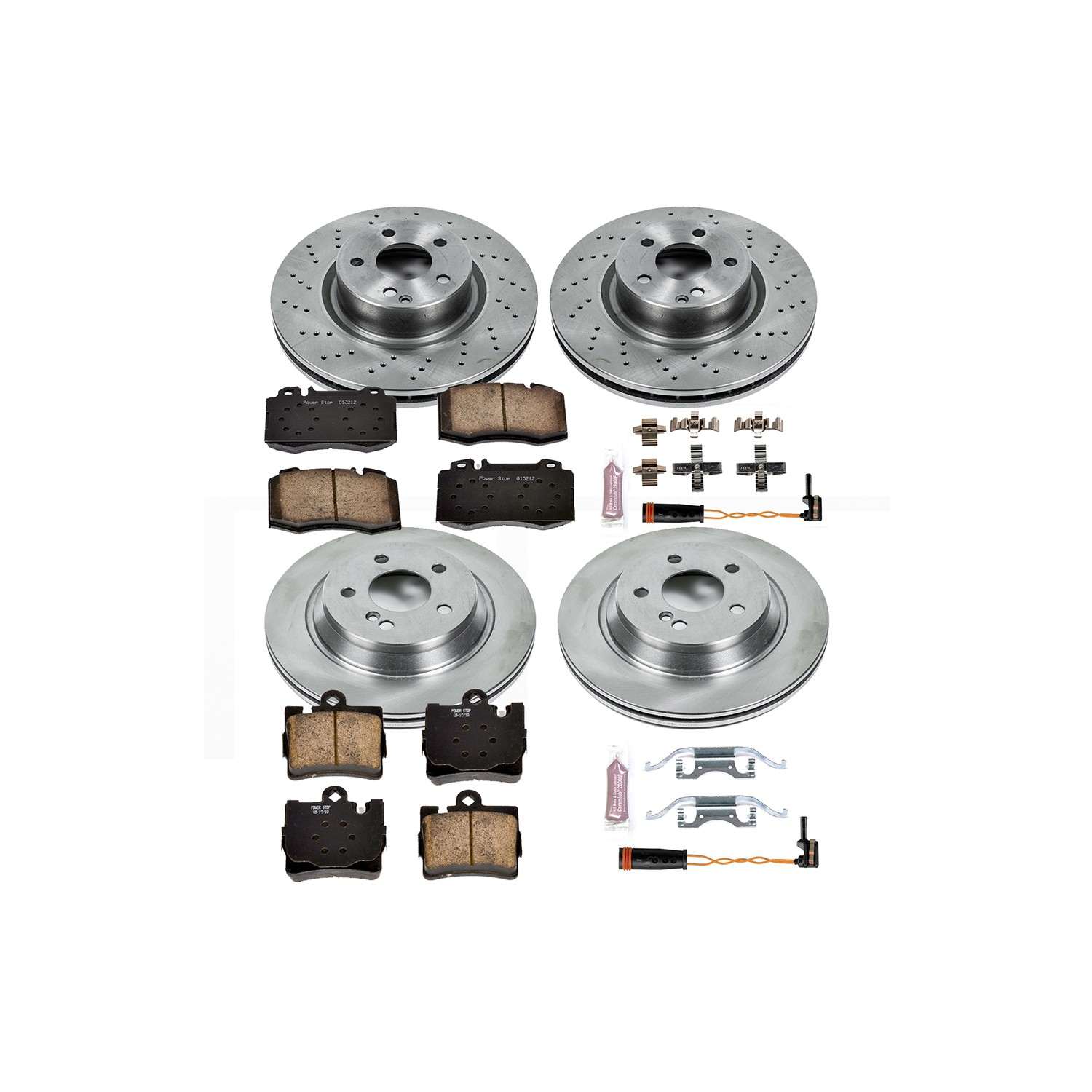 PowerStop Power Stop 00-03 Mercedes-Benz CL500 Front & Rear Autospecialty Brake Kit KOE6211