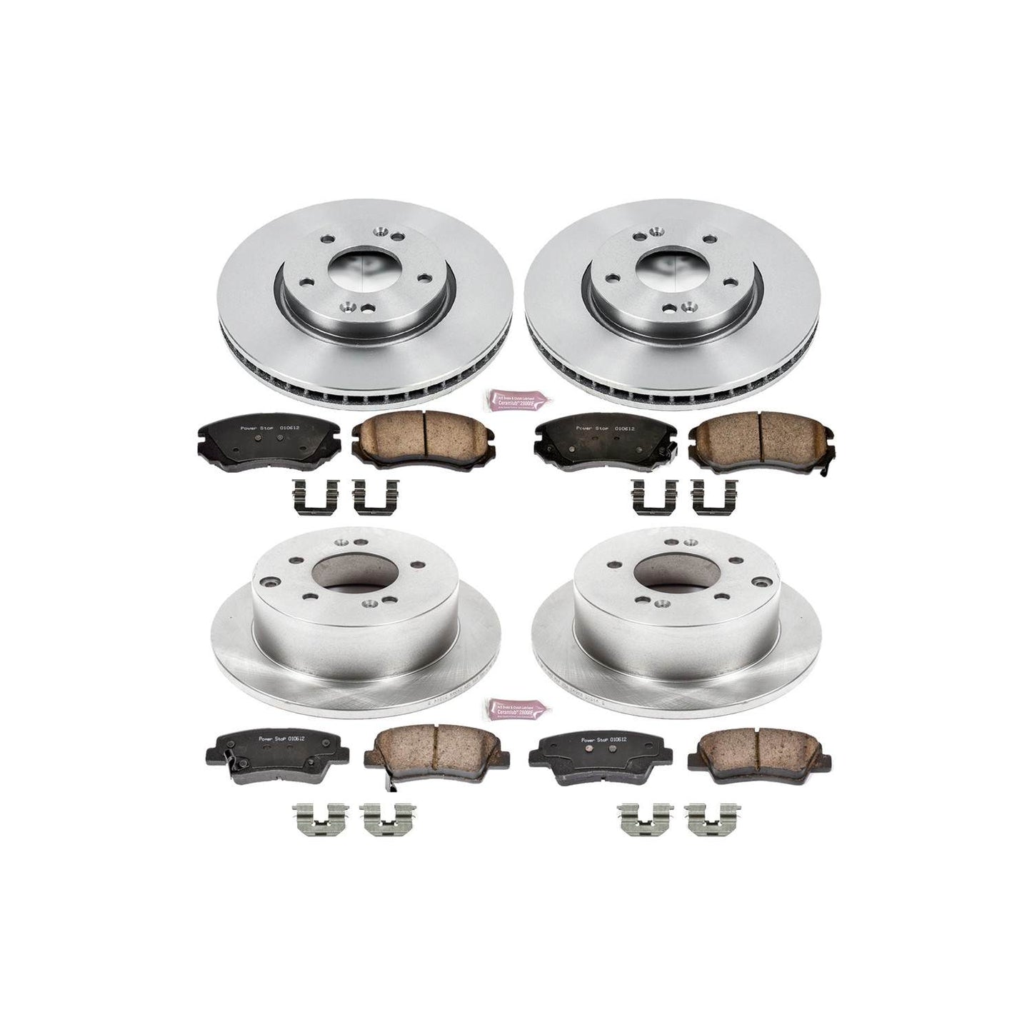 PowerStop Power Stop 12-13 Kia Soul Front & Rear Autospecialty Brake Kit KOE6303