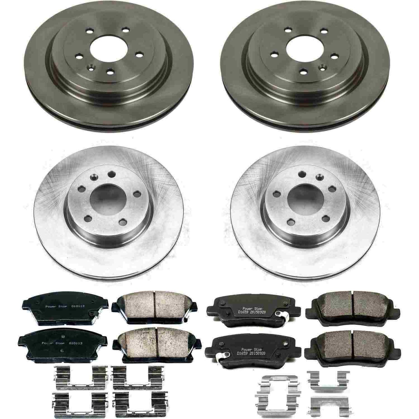 PowerStop Power Stop 13-15 Cadillac ATS Front & Rear Autospecialty Brake Kit KOE6387