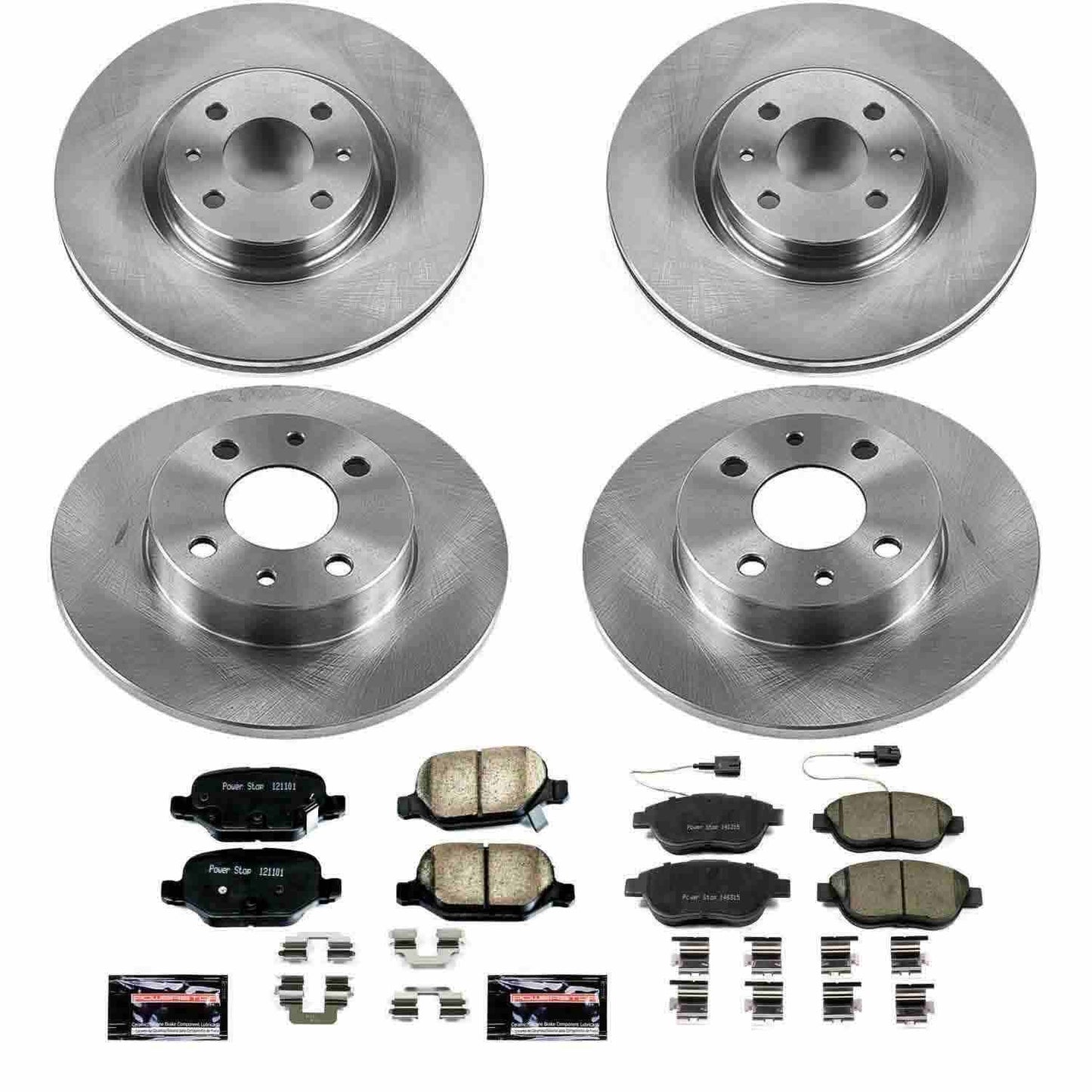 PowerStop Power Stop 12-18 Fiat 500 Front & Rear Autospecialty Brake Kit KOE6427