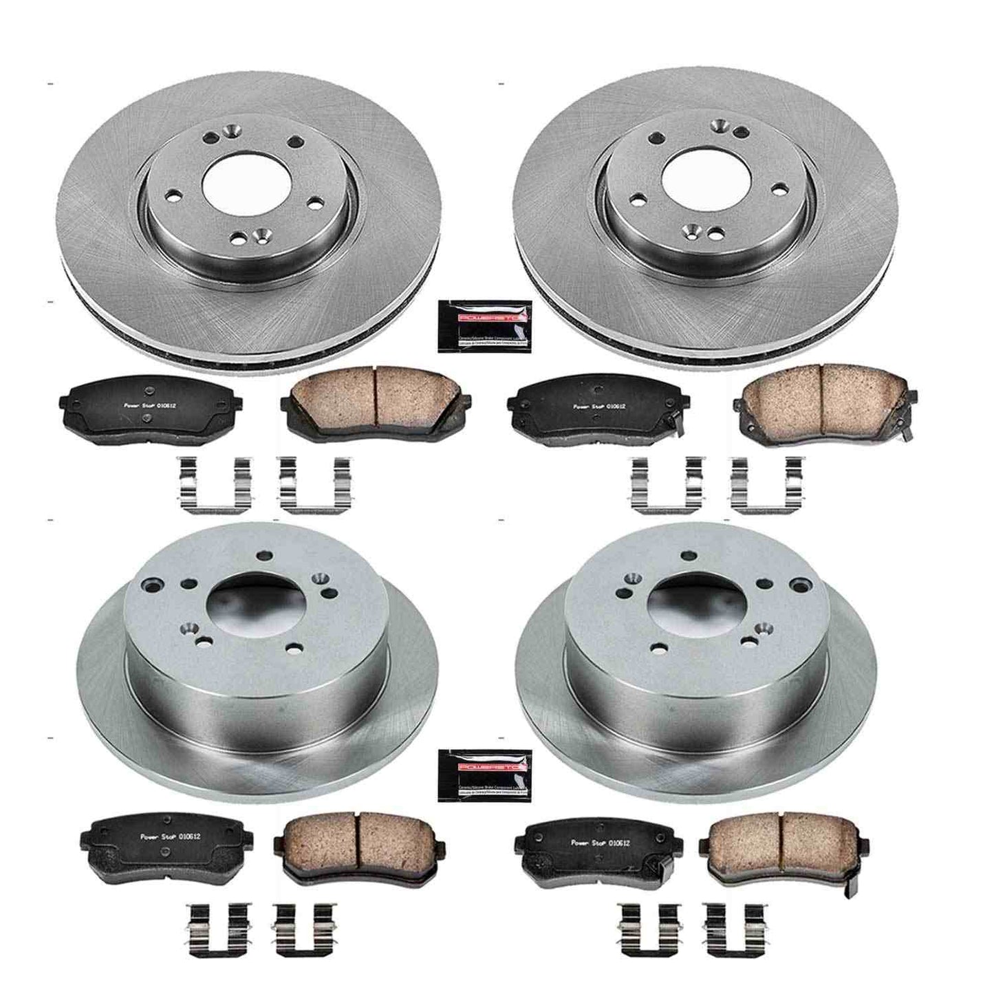 PowerStop Power Stop 12-16 Kia Sportage Front & Rear Autospecialty Brake Kit KOE6511