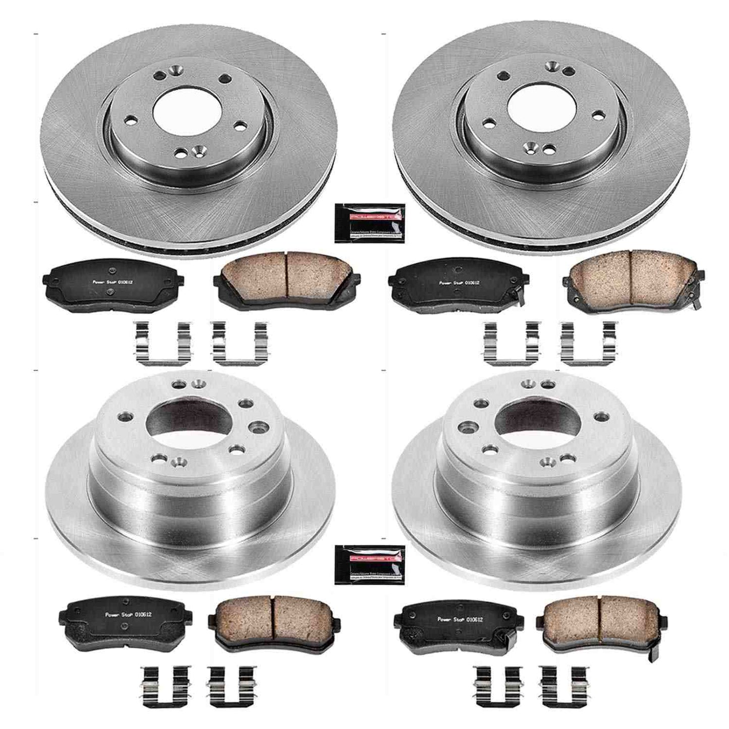 PowerStop Power Stop 12-16 Kia Sportage Front & Rear Autospecialty Brake Kit KOE6512