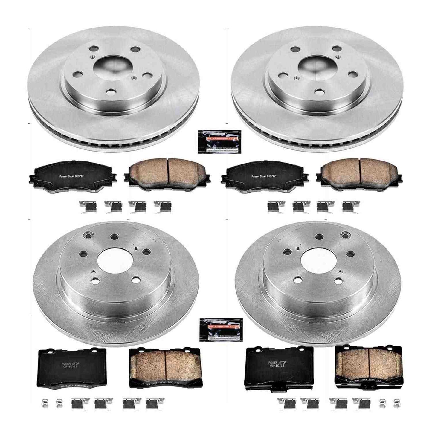 PowerStop Power Stop 12-17 Toyota Prius V Front & Rear Autospecialty Brake Kit KOE6763
