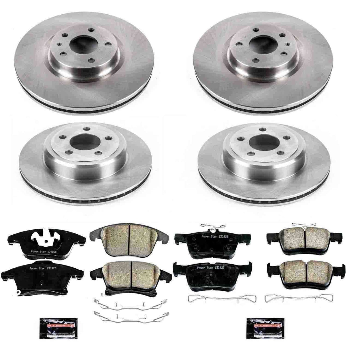 PowerStop Power Stop 13-19 Ford Fusion Front & Rear Autospecialty Brake Kit KOE6815