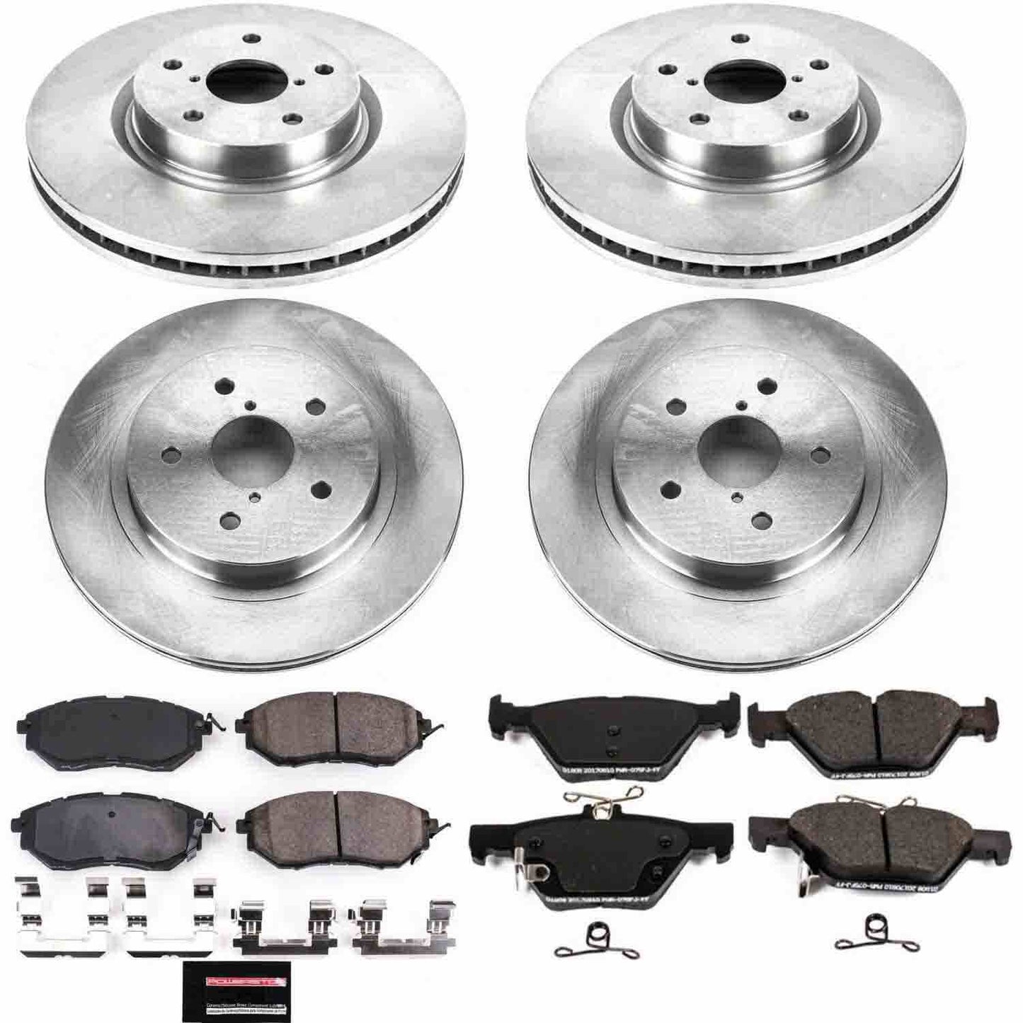 PowerStop Power Stop 15-18 Subaru Legacy Front & Rear Autospecialty Brake Kit KOE7028