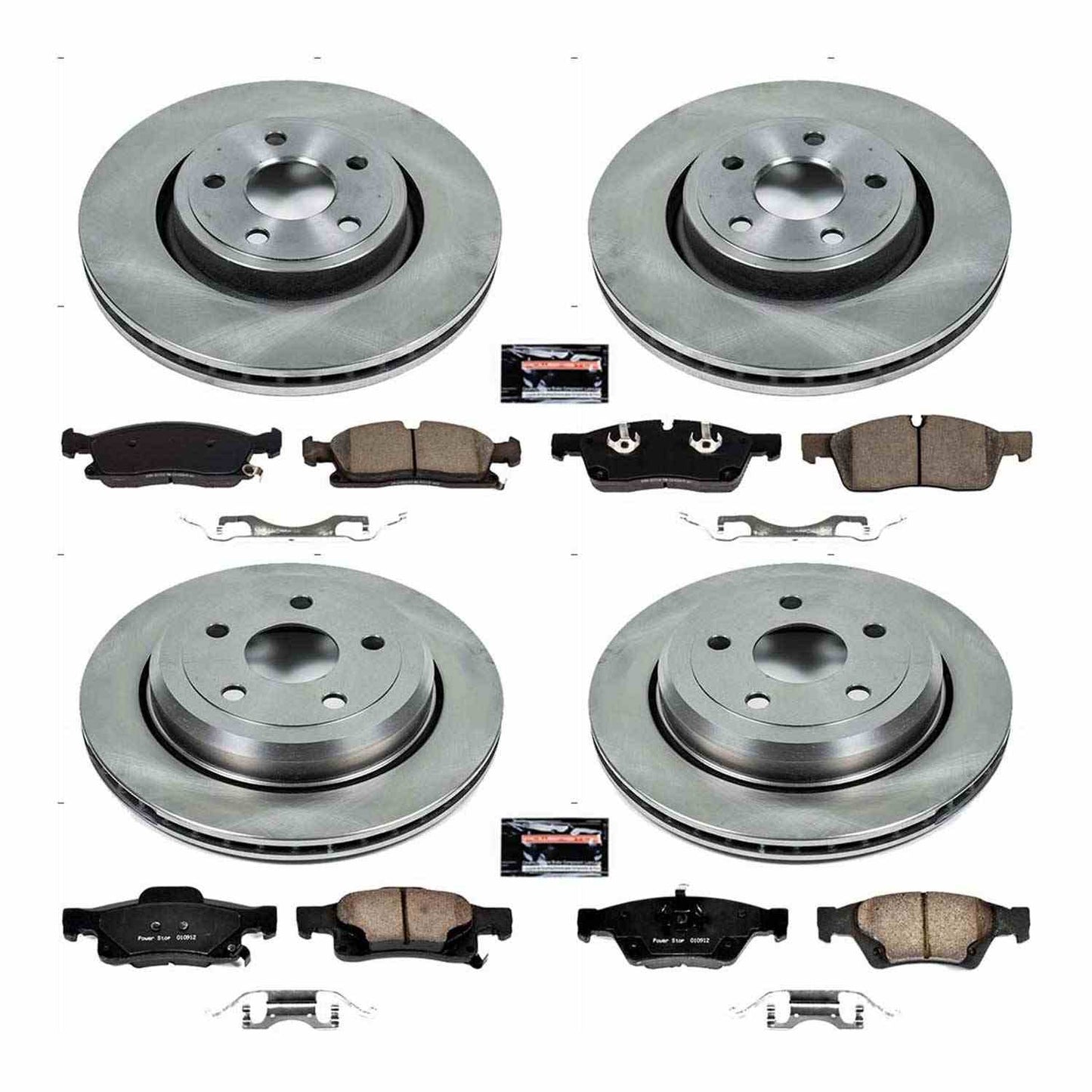 PowerStop Power Stop 16-19 Jeep Grand Cherokee Front & Rear Autospecialty Brake Kit KOE7136