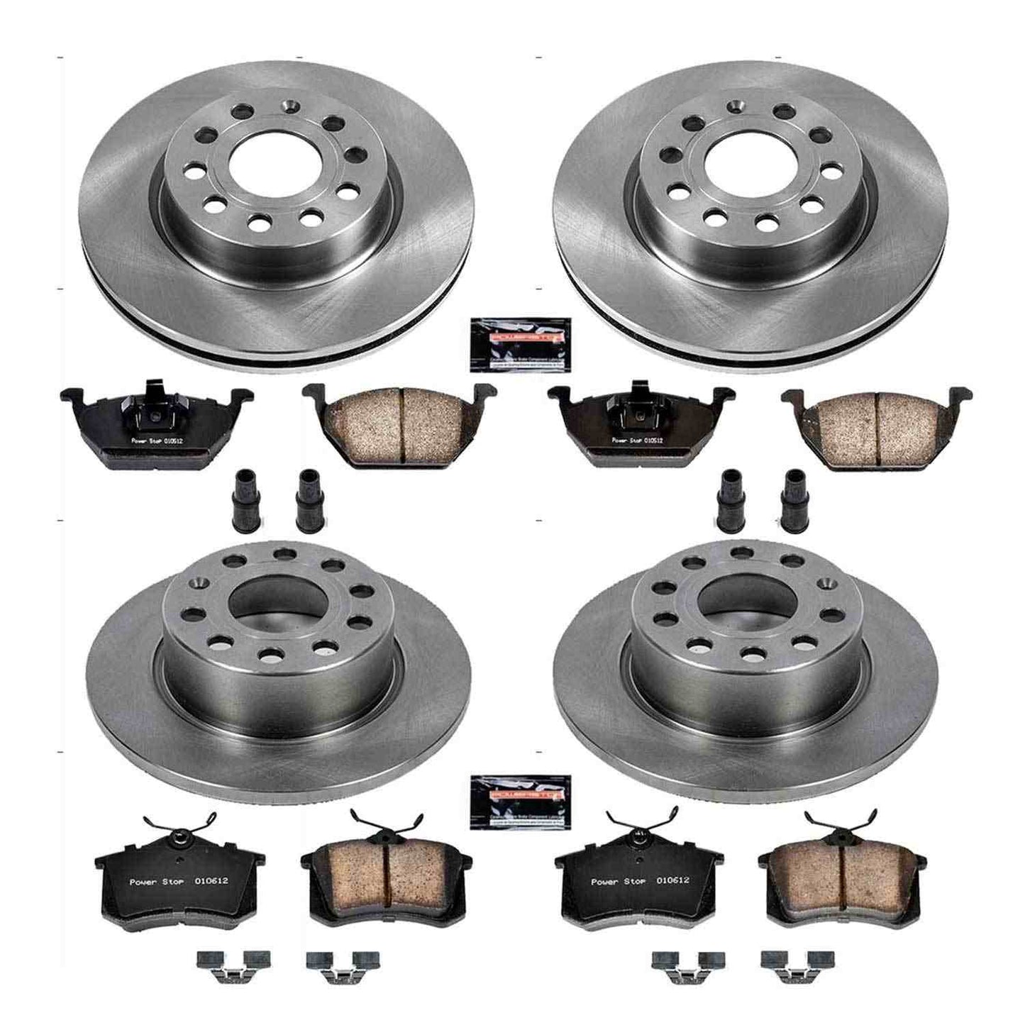 PowerStop Power Stop 13-15 Volkswagen Jetta Front & Rear Autospecialty Brake Kit KOE7242