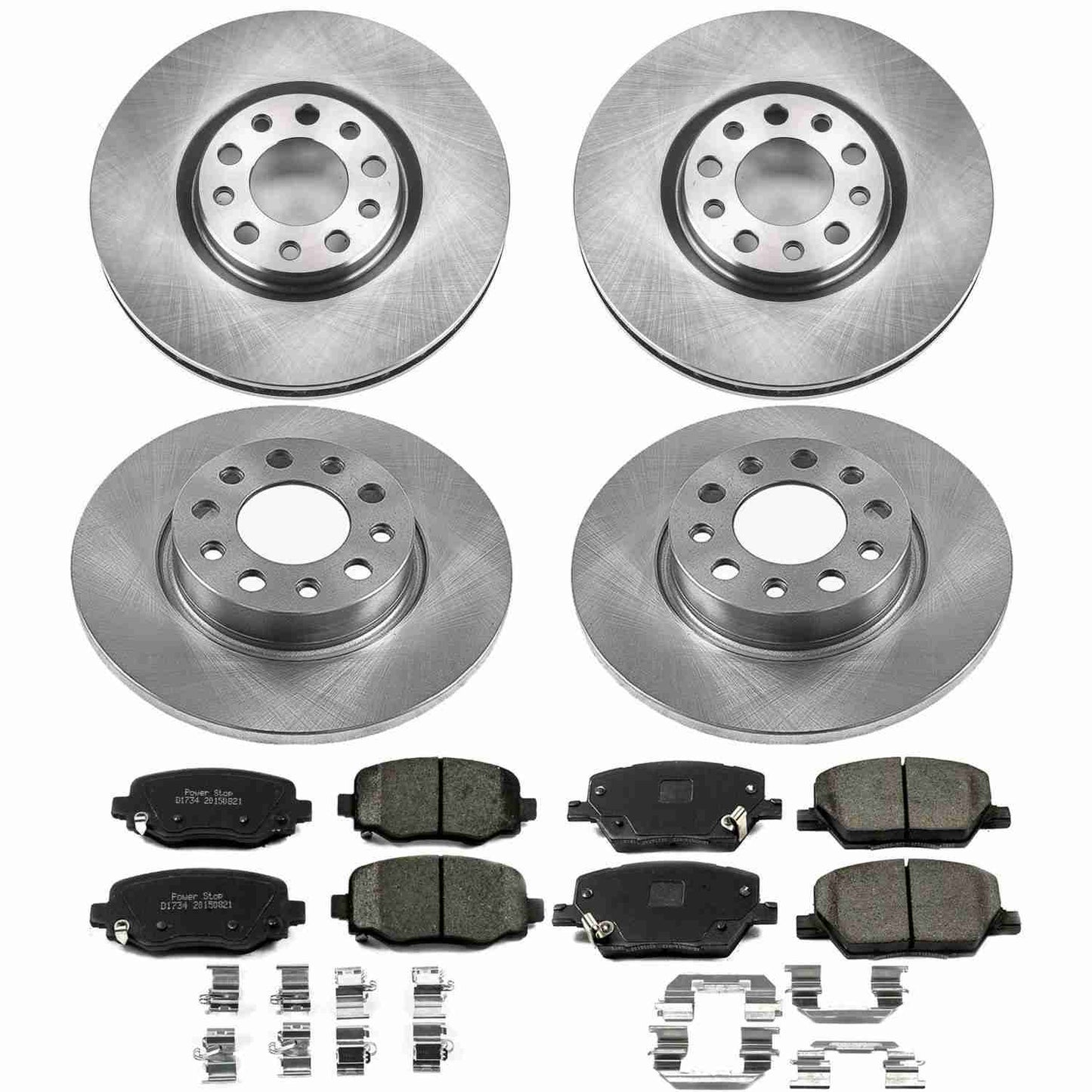 PowerStop Power Stop 16-18 Fiat 500X Front & Rear Autospecialty Brake Kit KOE7300