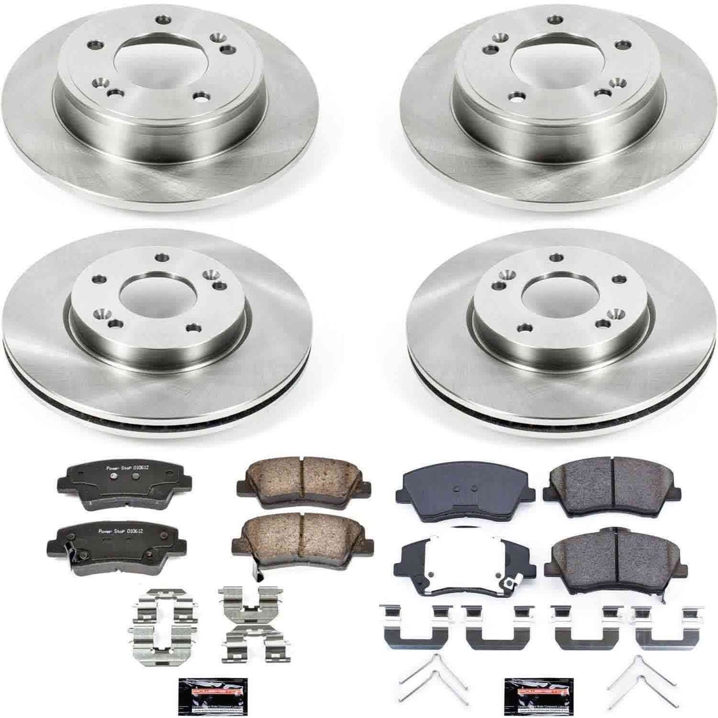 PowerStop Power Stop 17-19 Hyundai Elantra Front & Rear Autospecialty Brake Kit KOE7385