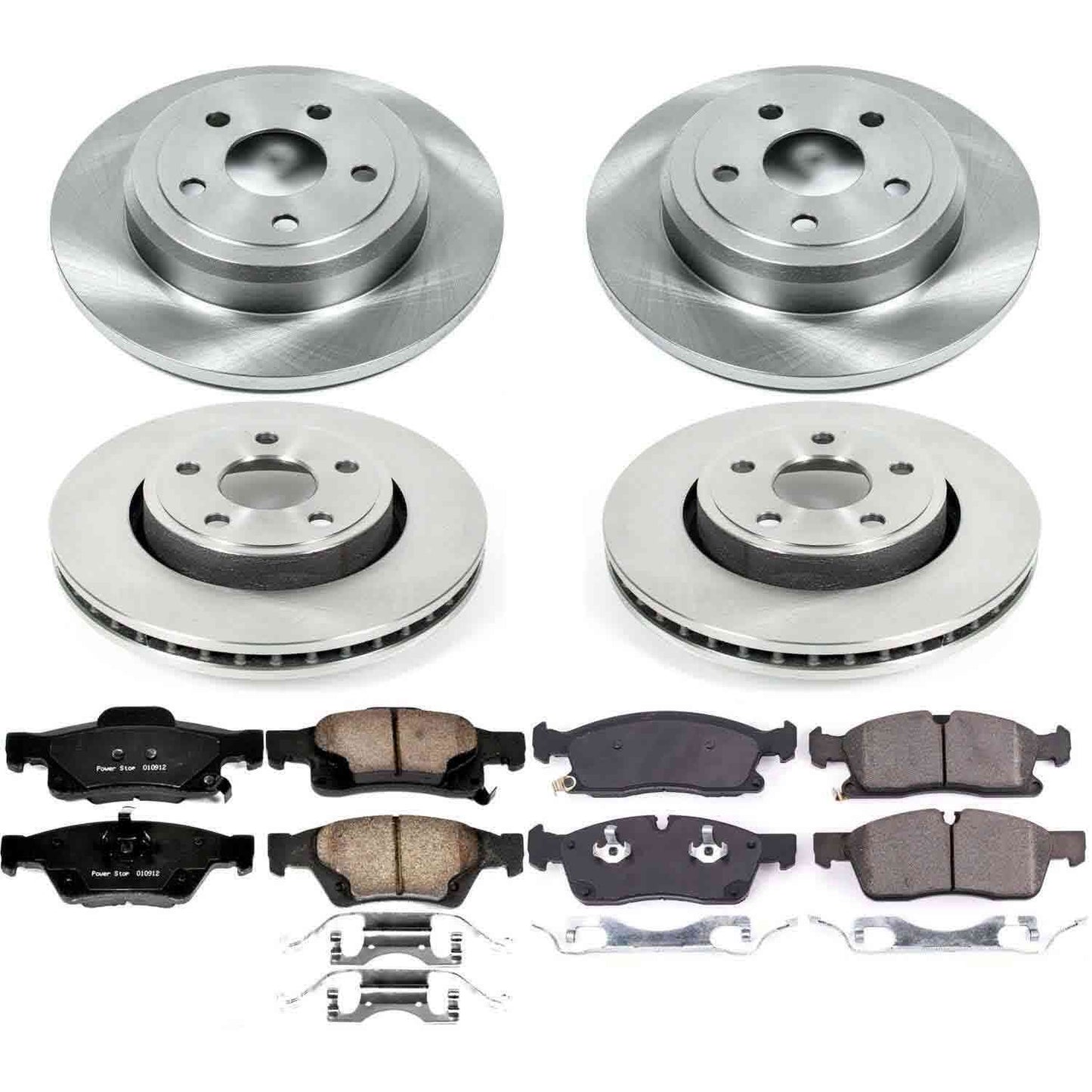 PowerStop Power Stop 17-19 Jeep Grand Cherokee Front & Rear Autospecialty Brake Kit KOE7413
