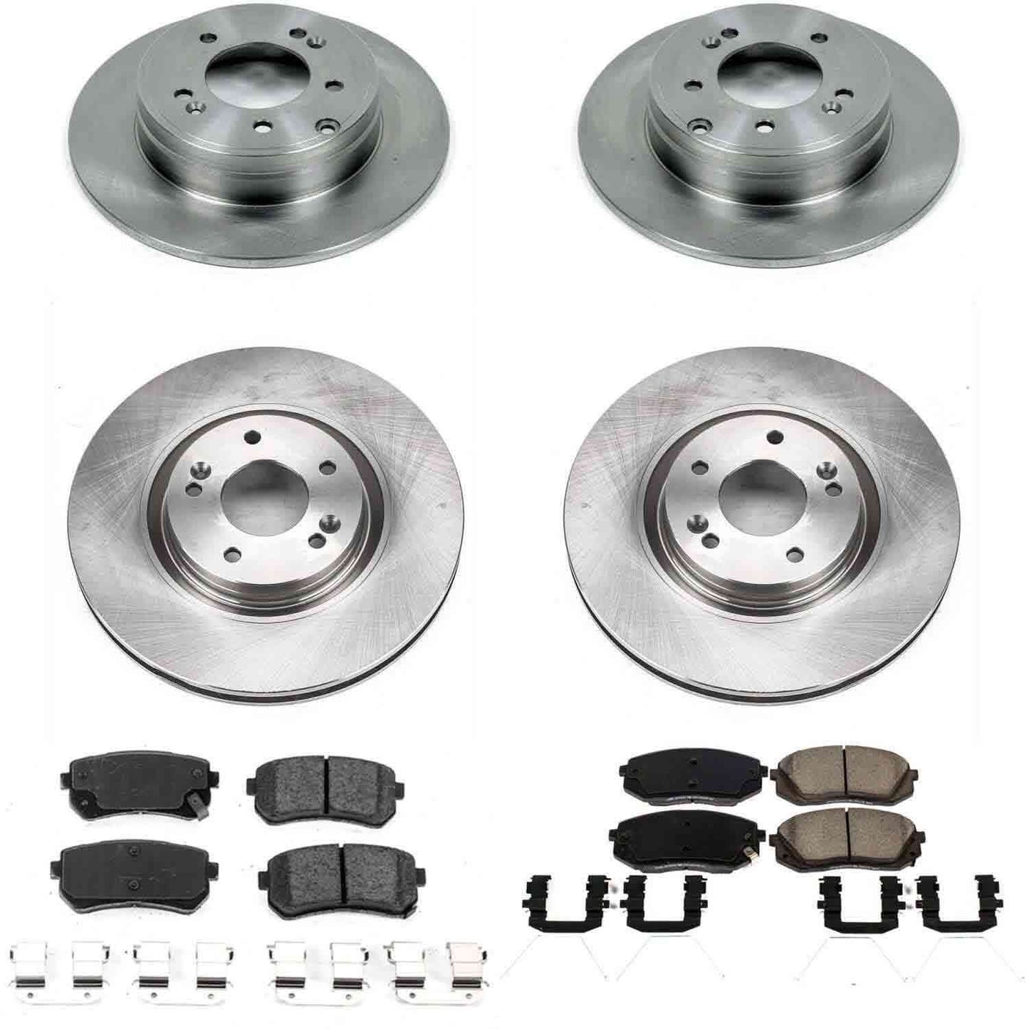 PowerStop Power Stop 17-19 Hyundai Sonata Front & Rear Autospecialty Brake Kit KOE7510