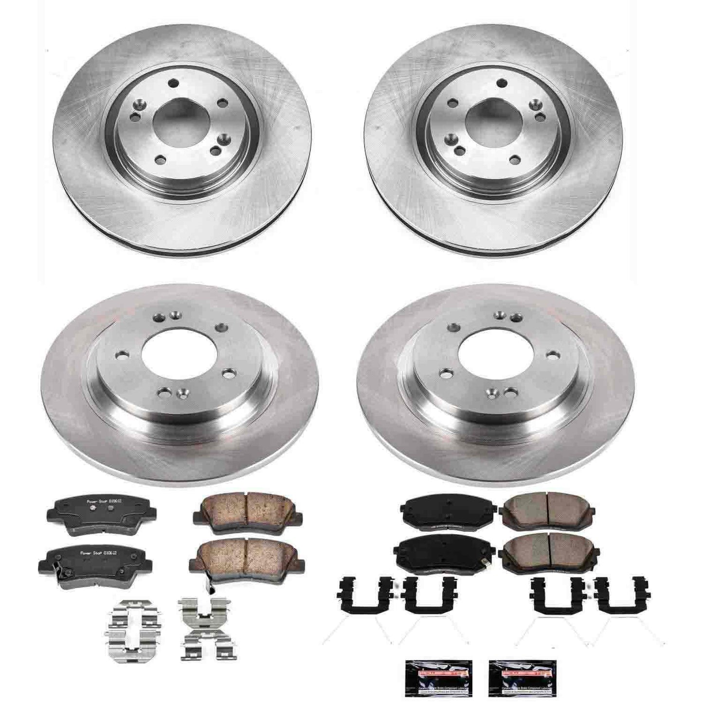 PowerStop Power Stop 17-19 Hyundai Sonata Front & Rear Autospecialty Brake Kit KOE7511