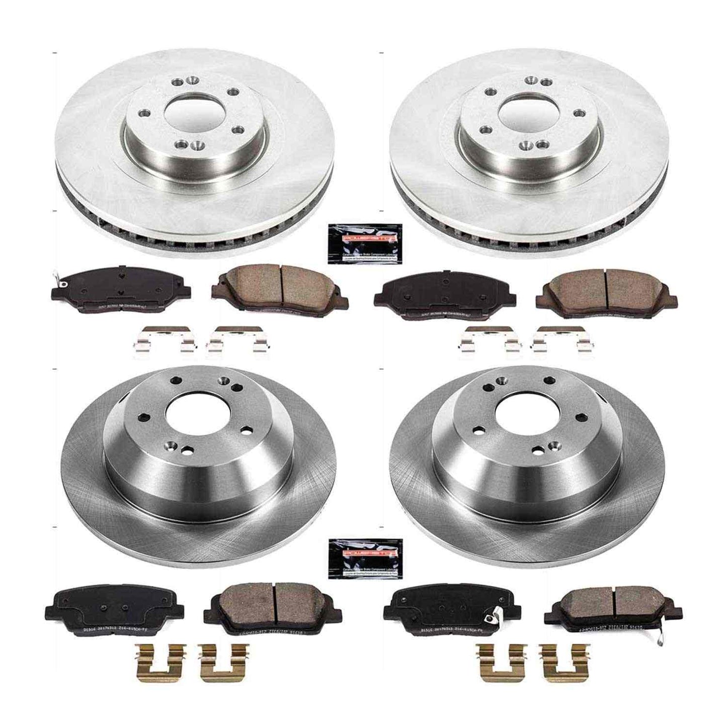 PowerStop Power Stop 17-18 Hyundai Santa Fe Front & Rear Autospecialty Brake Kit KOE7514