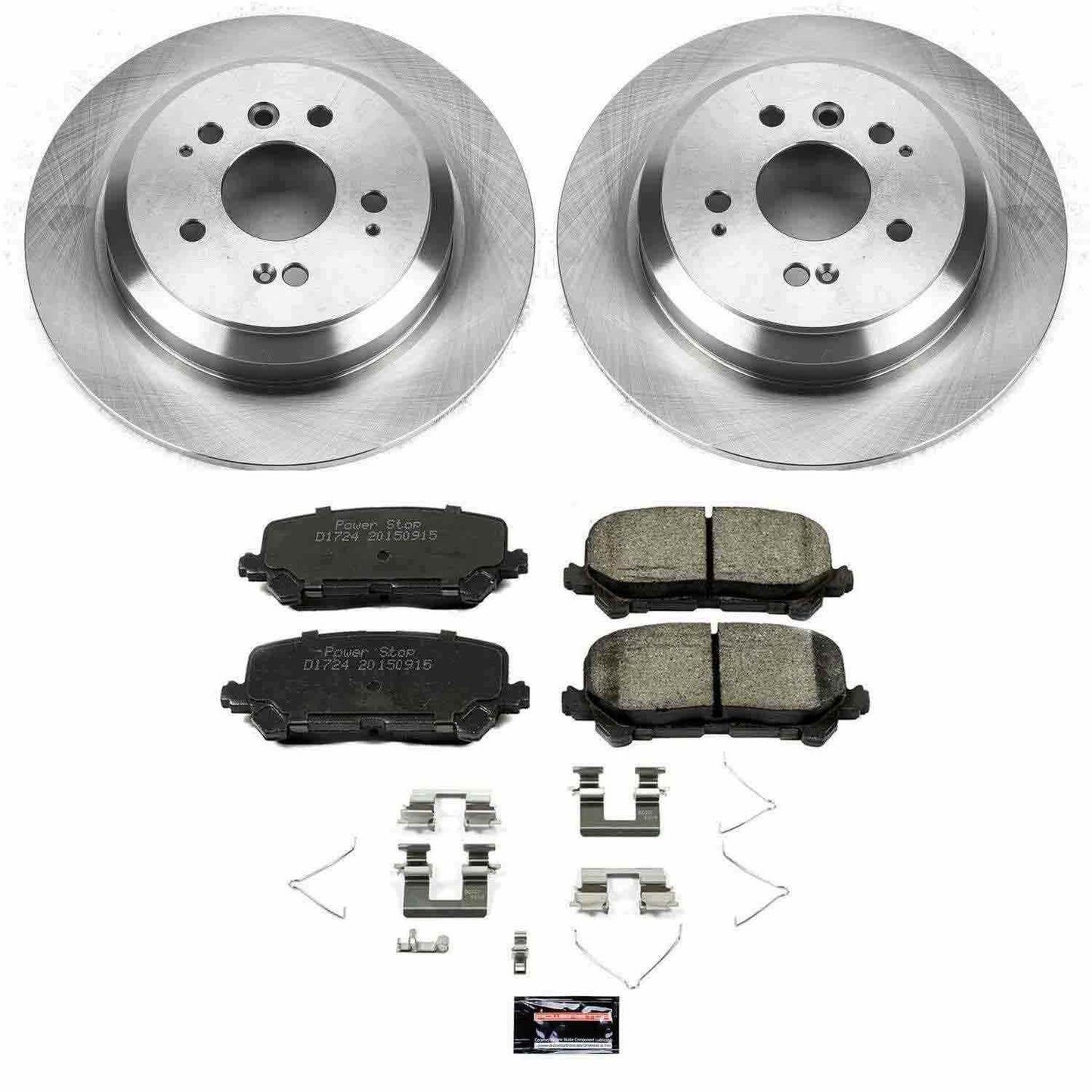PowerStop Power Stop 16-19 Honda Pilot Rear Autospecialty Brake Kit KOE7727