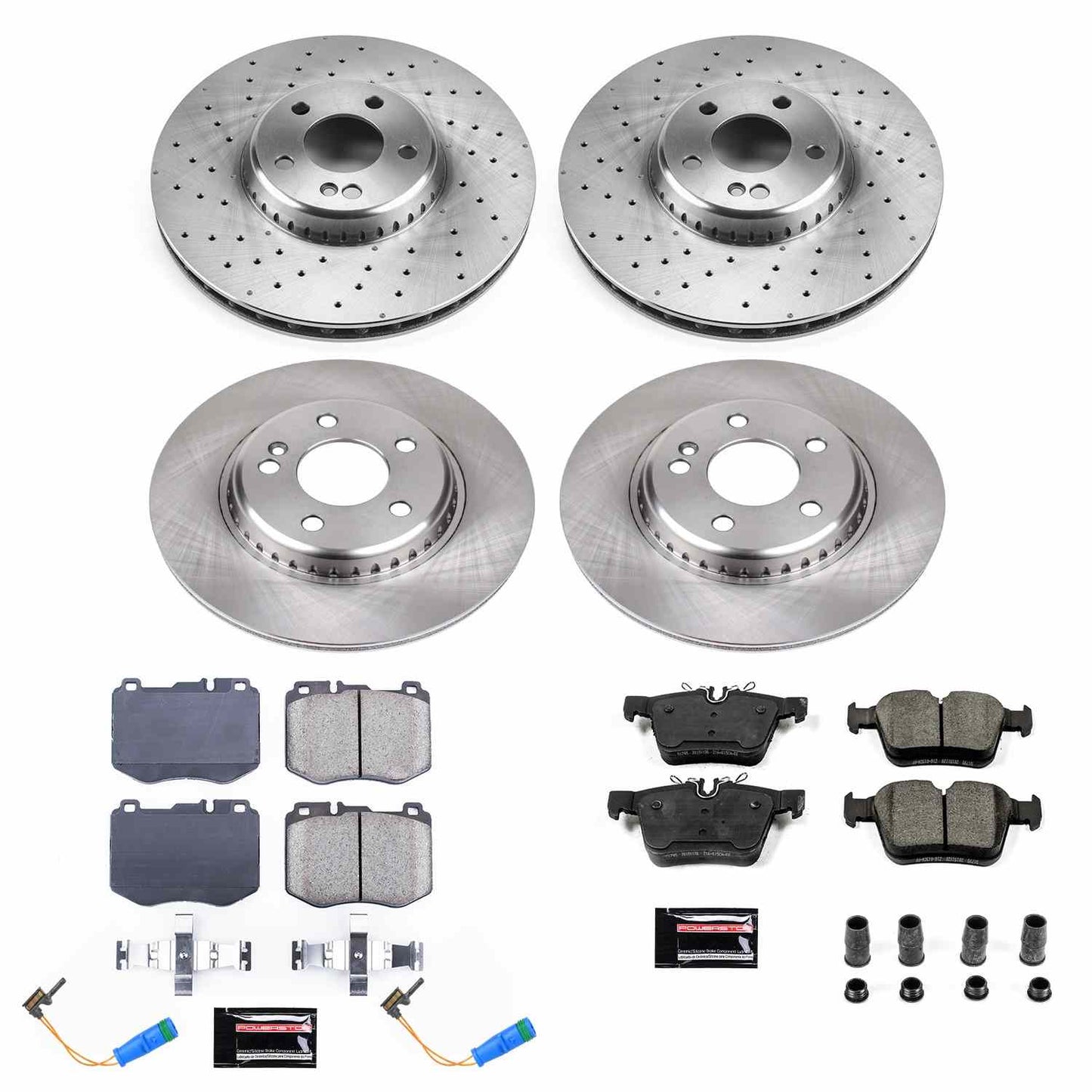 PowerStop Power Stop 2018 Mercedes-Benz C350e Front & Rear Autospecialty Brake Kit KOE8050
