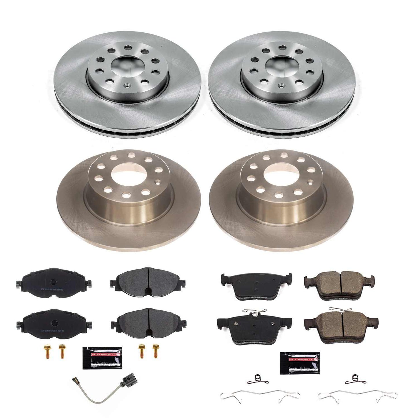Power Stop 2019 Volkswagen Jetta Front & Rear Autospecialty Brake Kit KOE8365