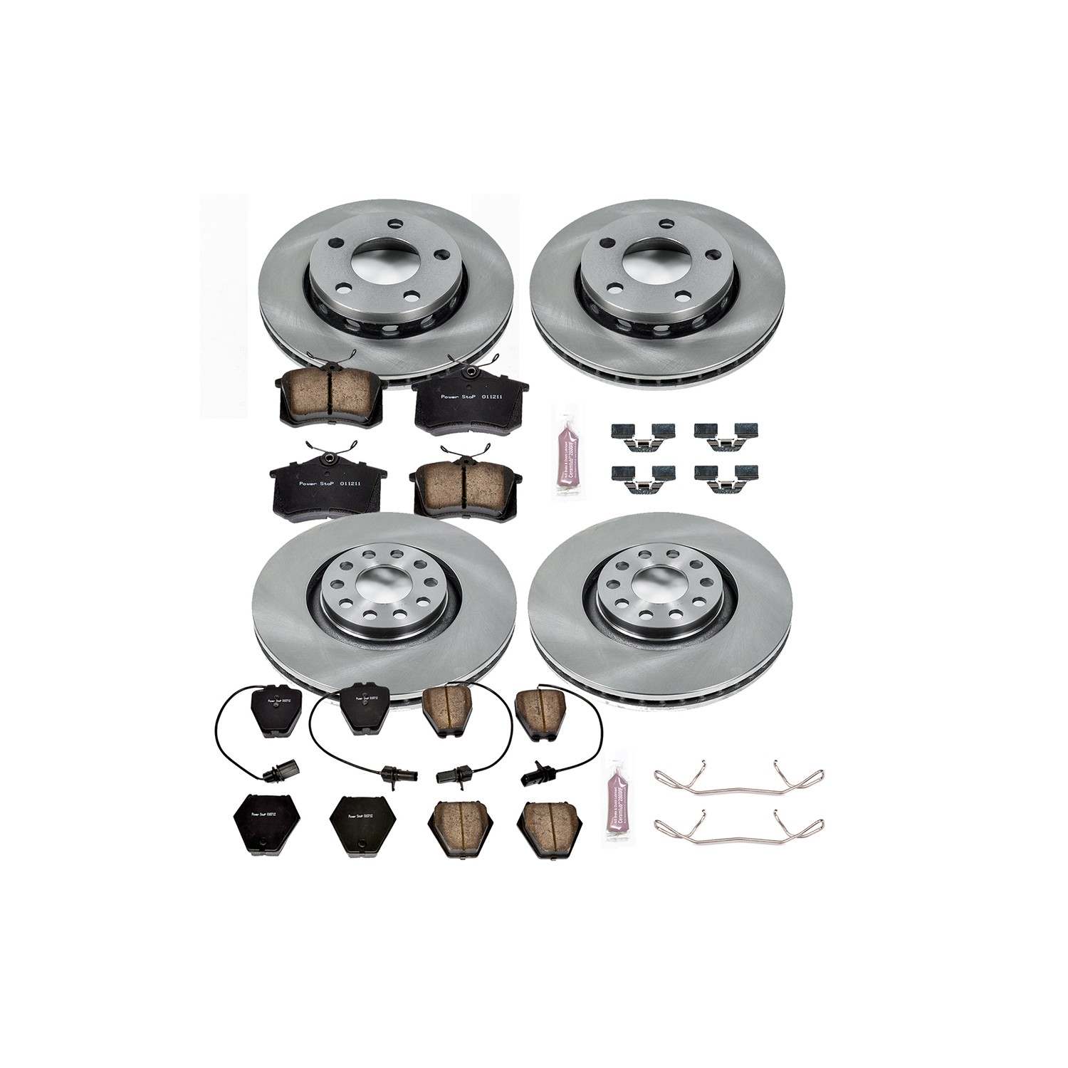 PowerStop Power Stop 00-02 Audi S4 Front & Rear Autospecialty Brake Kit KOE888